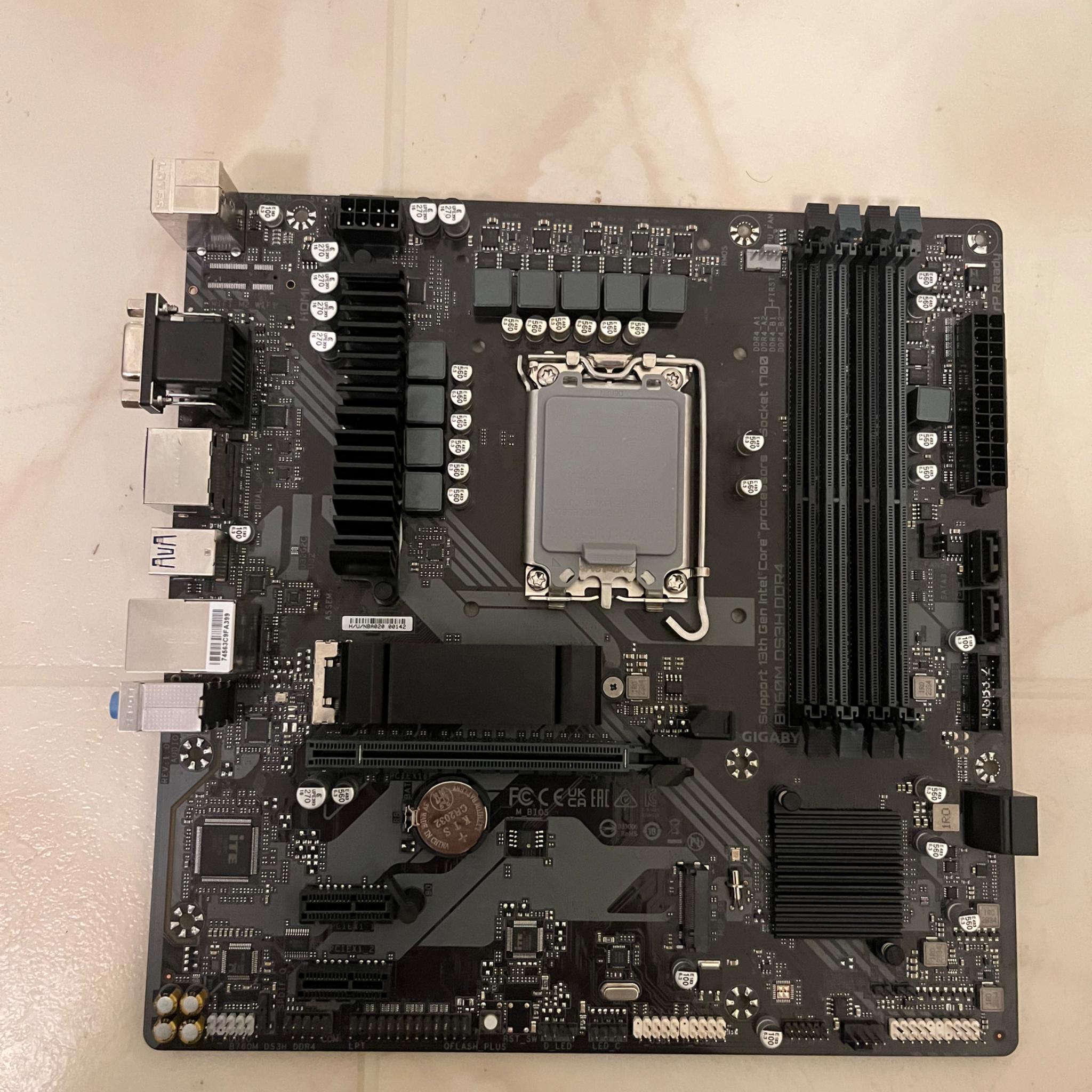 GIGABYTE B760M DS3H DDR4 (LGA 1700/ Intel/ B760/ M-ATX/ DDR4/ Dual M.2/ PCIe 4.0)