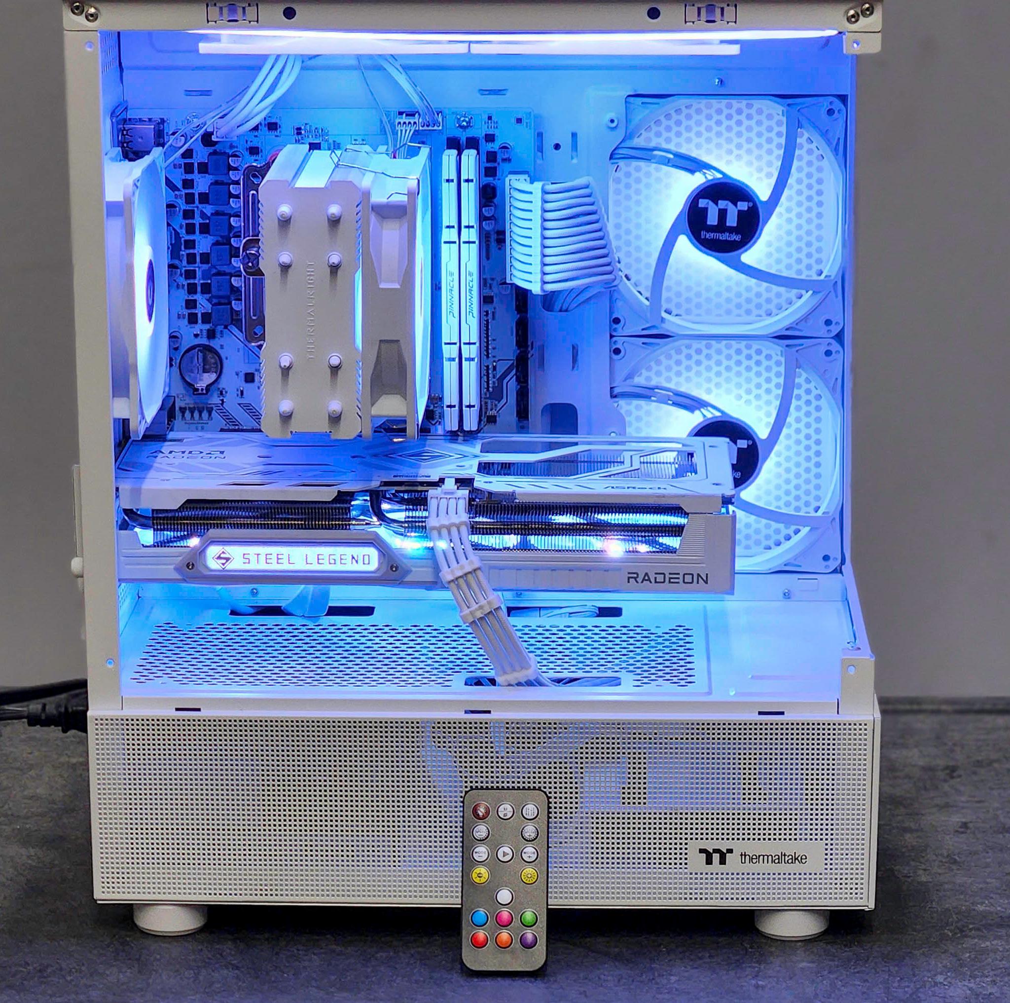 RX 9060 XT 16GB | All White Custom Gaming PC | Ryzen 5 5500X3D | 32GB DDR4 | 1TB SSD | Win 11 Pro