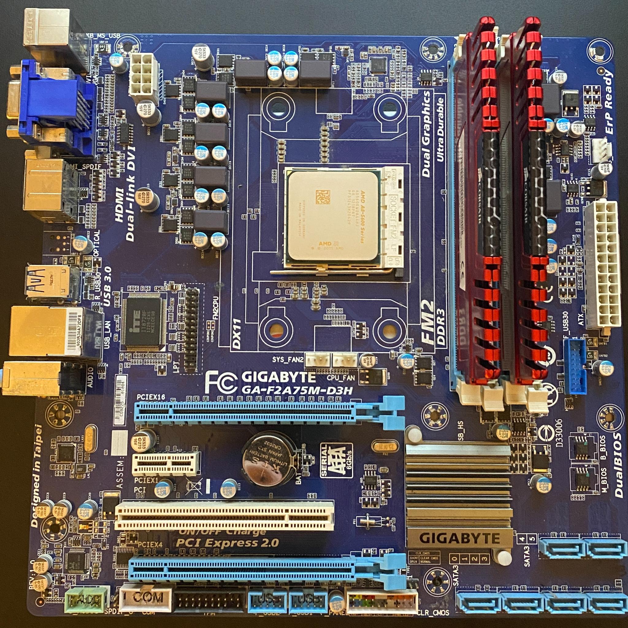Micro-ATX + 16GB DDR3 + AMD A8-5600 Combo