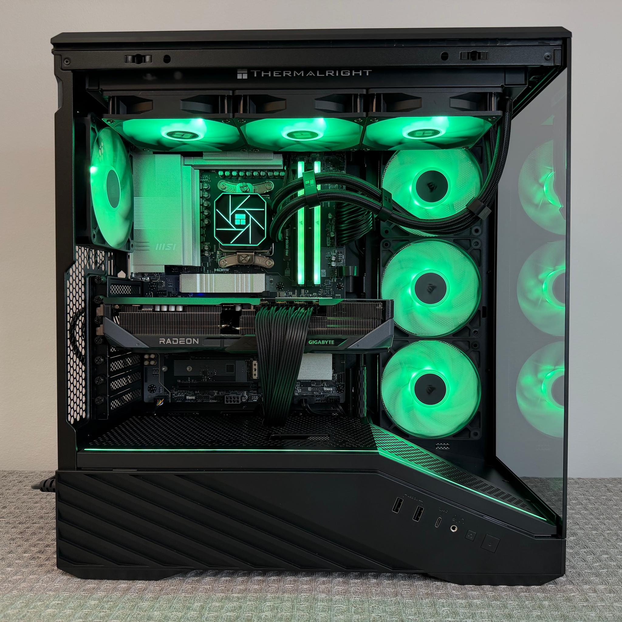 RX 9070 XT 16GB OC • RYZEN 7 9800X3D • X870-P WIFI • 32GB DDR5 • 2TB SSD • 360MM AIO • NEW GAMING PC