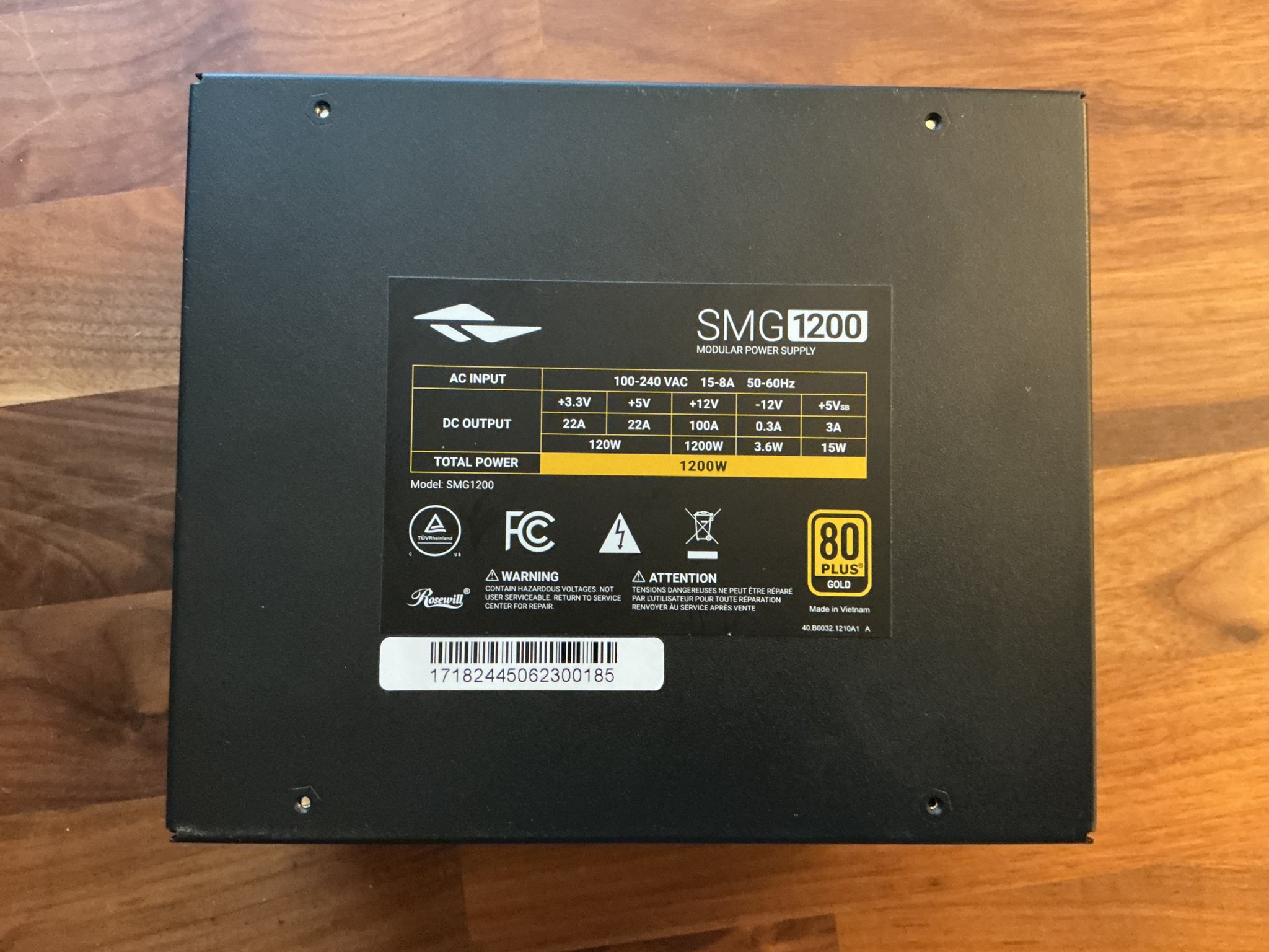 Rosewill SMG 1200 Fully modular power supply
