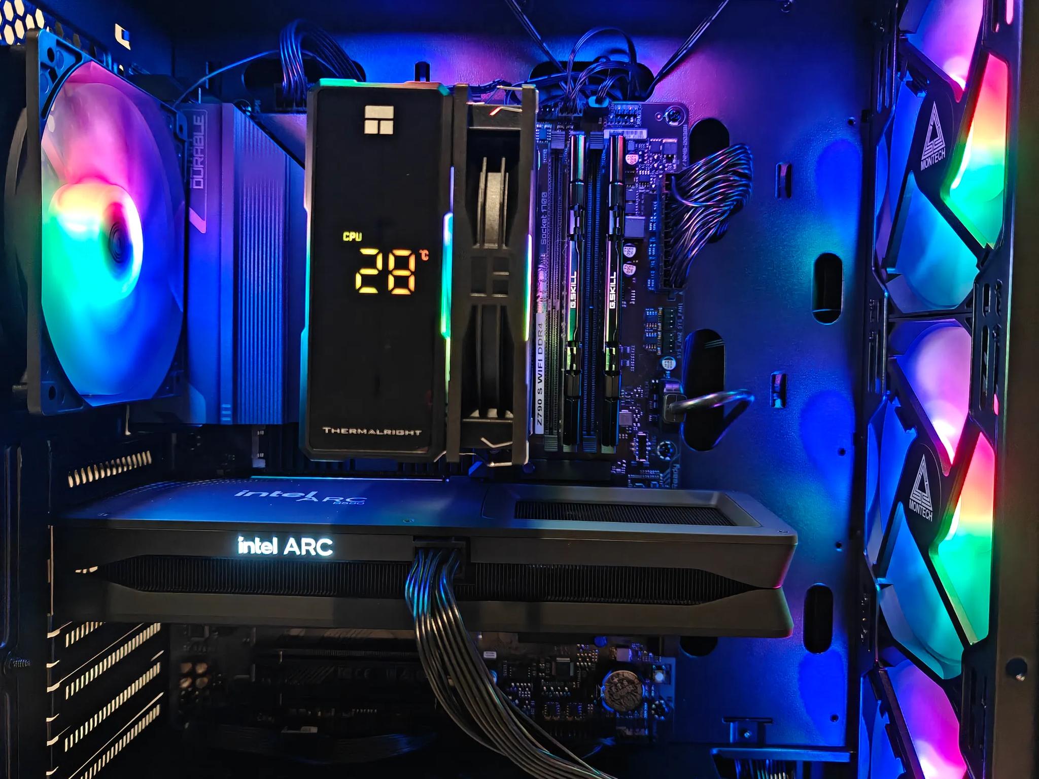 1080P - 1440P - Intel Arc B580 - Intel Core i5 14600k - 1 TB SSD - 32GB DDR4 3200 - RGB - Value PC