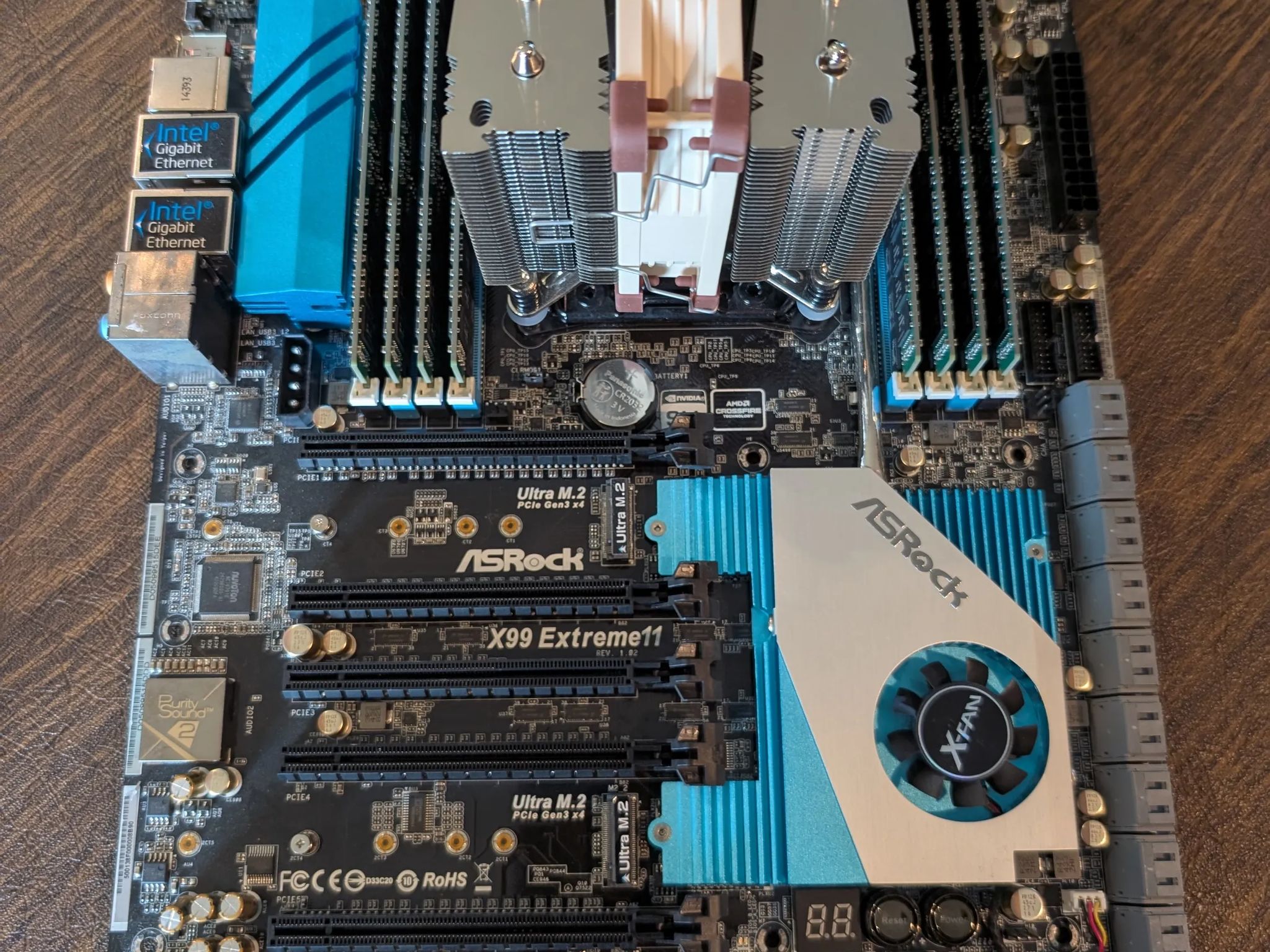 COMBO: Asrock X99 Extreme11 Motherboard/Intel Xeon Processor E5-2699A v4 CPU/256gb DDR4-2400 ECC Reg