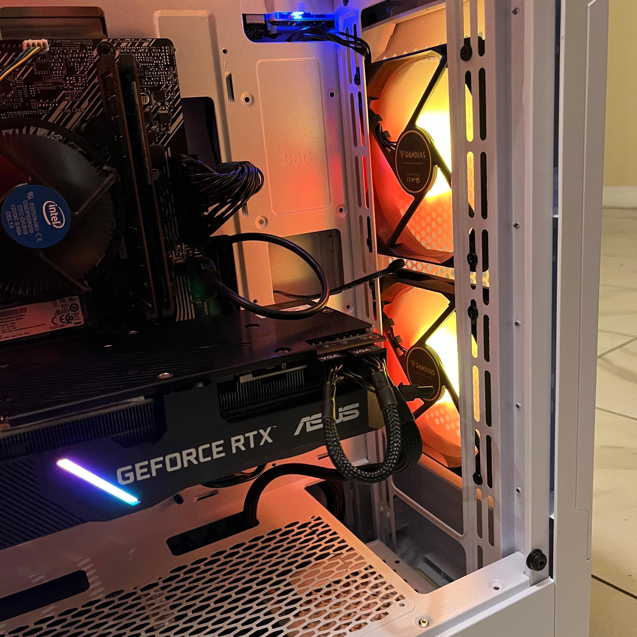 🟠🔥NVIDIA RTX 2080, Intel i5-10400, 16GB RAM, 870 GB Storage, High Performance RGB Gaming PC 🖥️