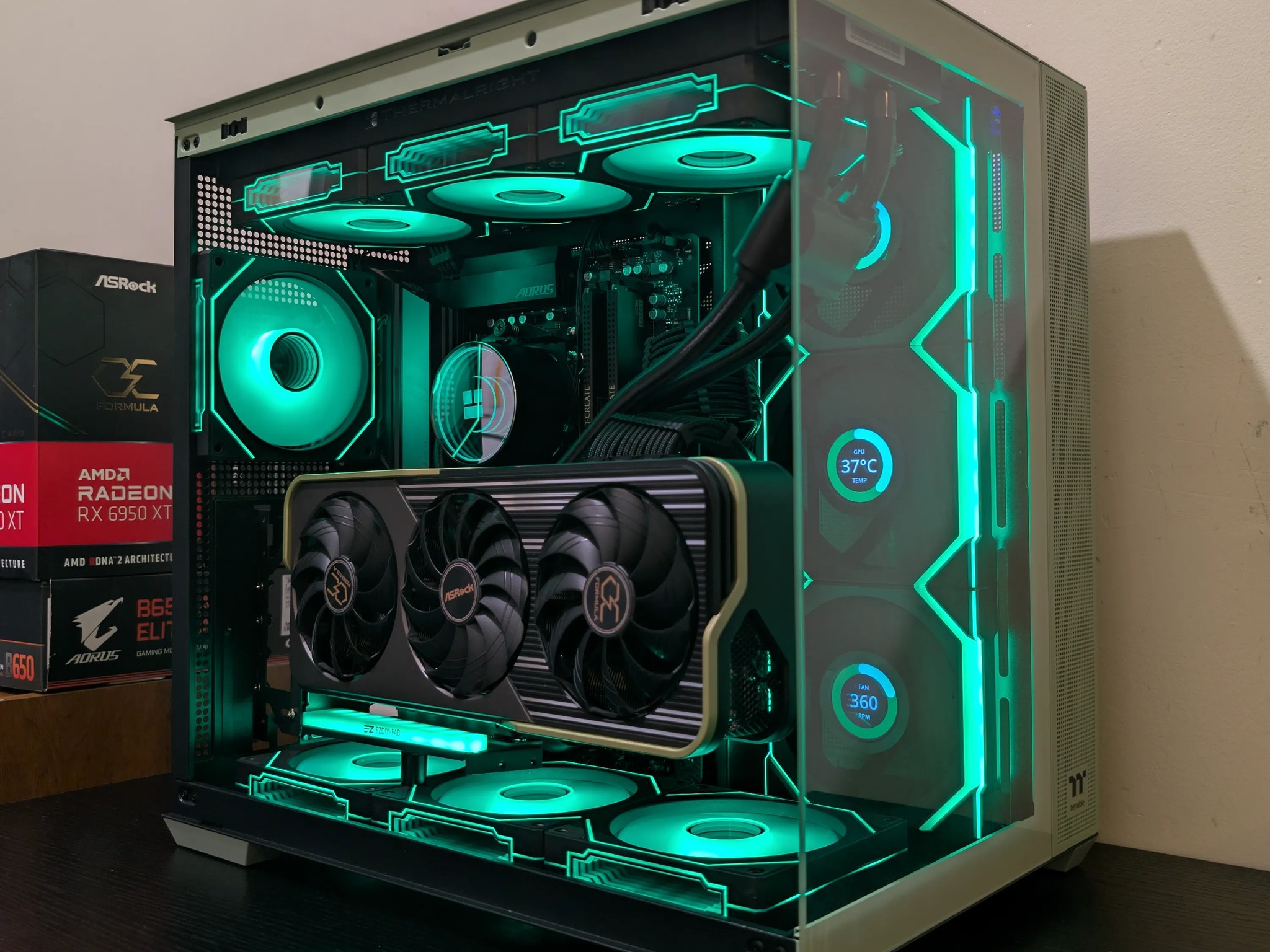 🍵Matcha Green Gaming PC | RX 6950XT | Ryzen 7 7700 | 2TB SSD | 32GB RAM | WiFi 6 & Bluetooth🍵