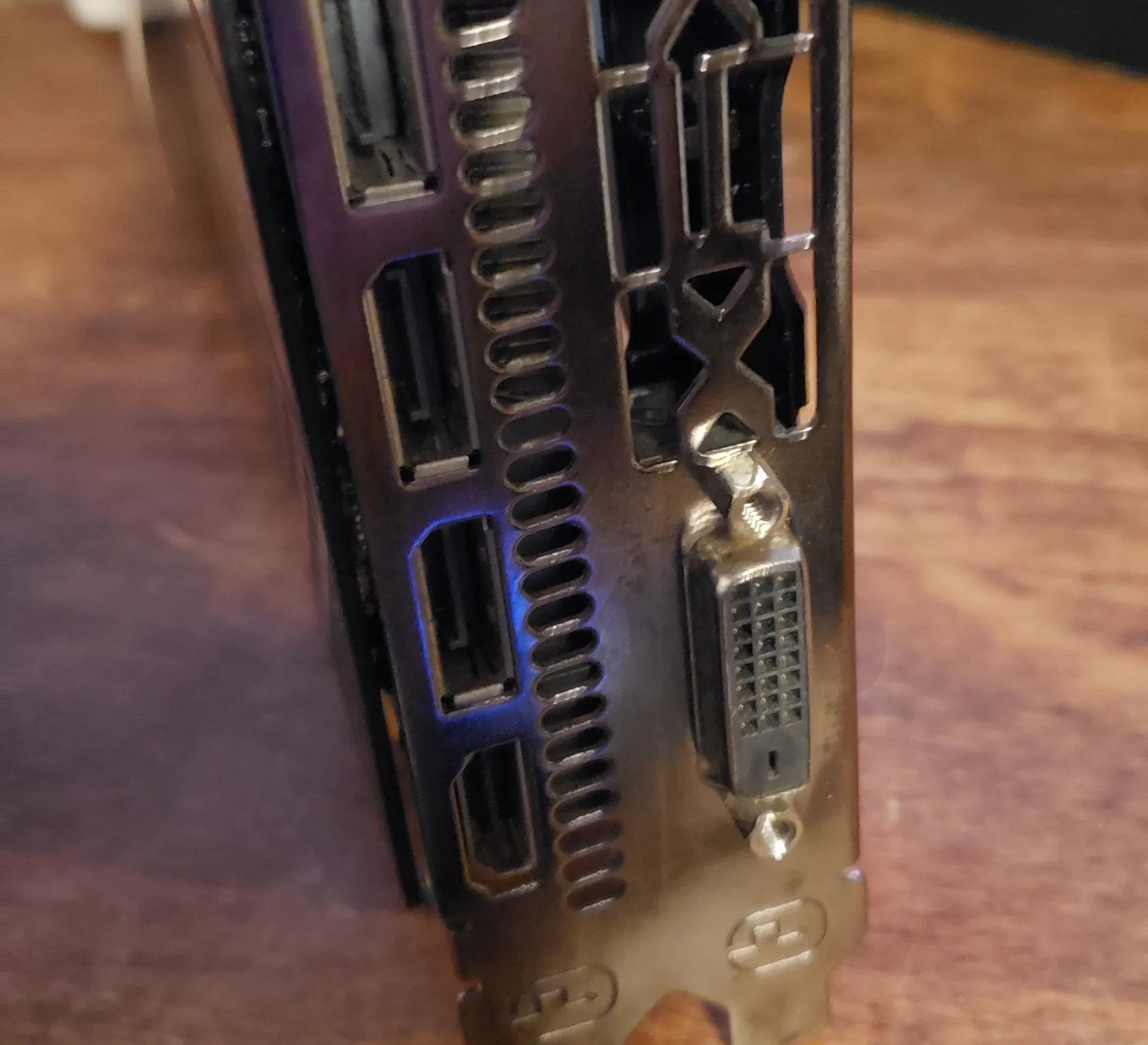 XFX RX 580 graphics card with 8gb memory