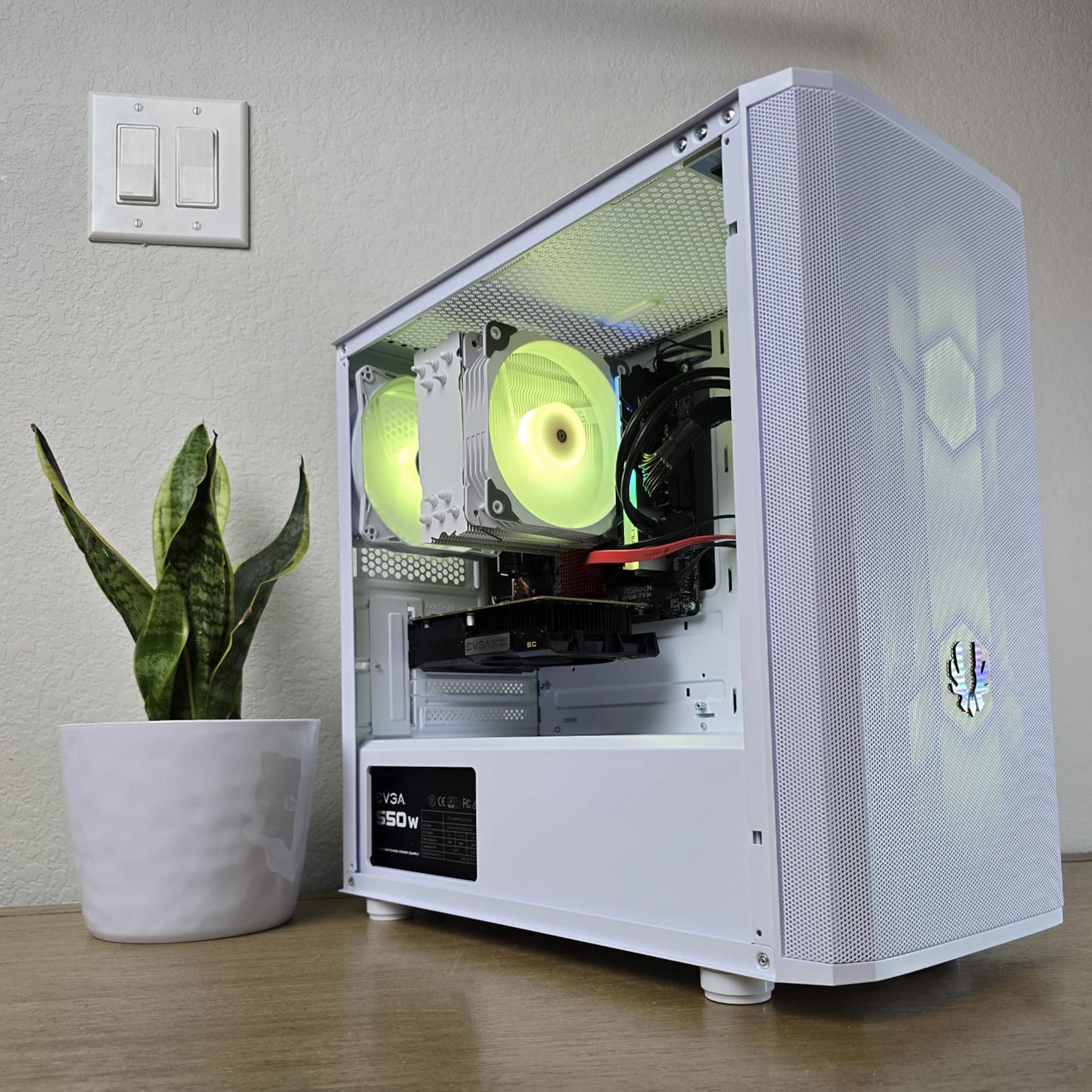 GTX 1050Ti | i5 6600k | 16GB DDR4 RAM | 1TB SSD | 1TB HDD | 4 RGB Fans | White RGB Gaming PC
