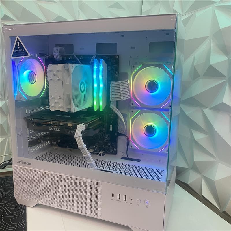 White RGB Gaming PC | i5 | RTX 2060 | 16GB RGB RAM | 512GB M.2 SSD | WI-FI