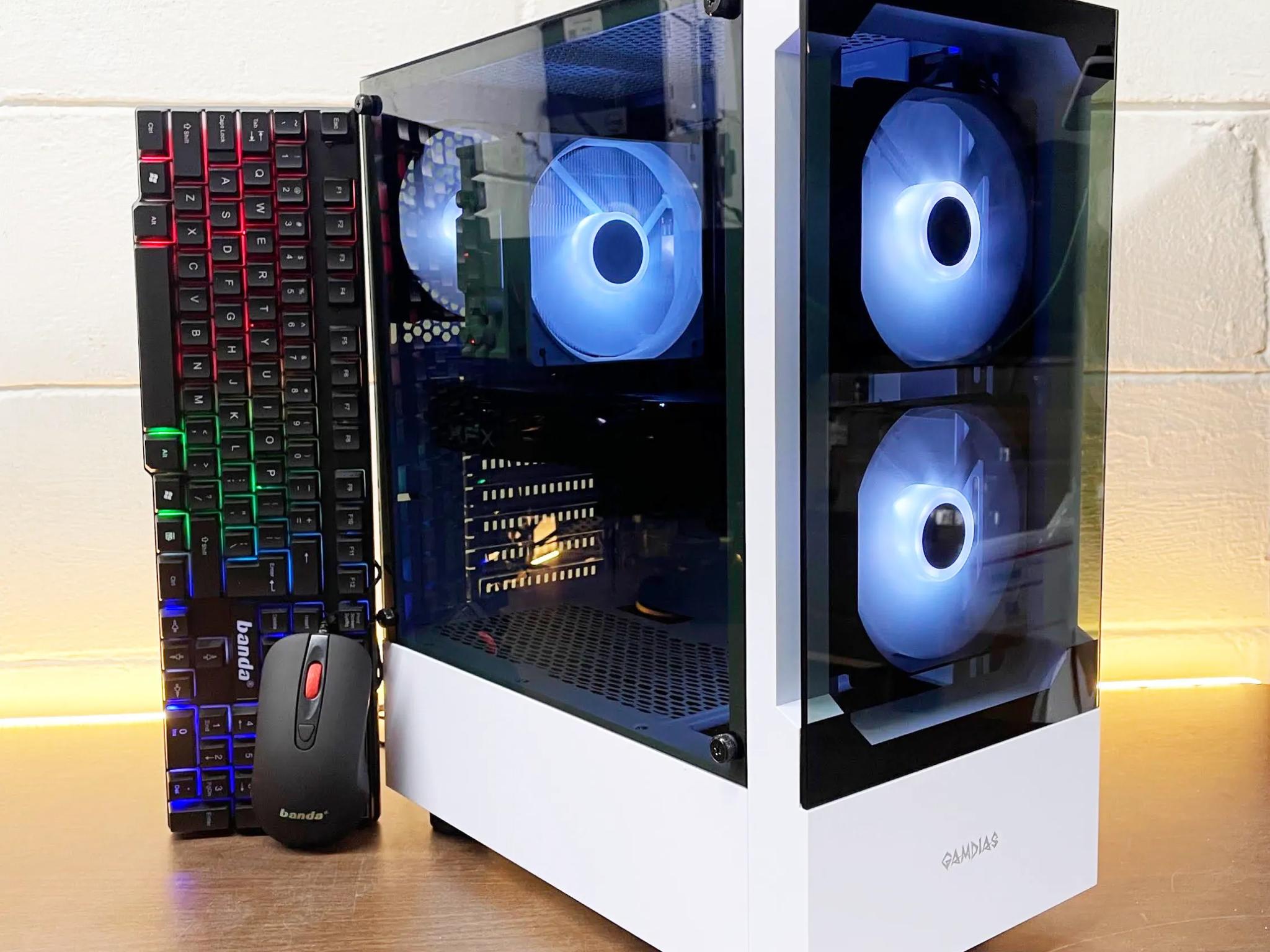 🔥130FPS GTA🔥White Gaming PC | Intel i5 / AMD RX580 / 8GB / 1.1TB Win 11 Pro + Wi-Fi