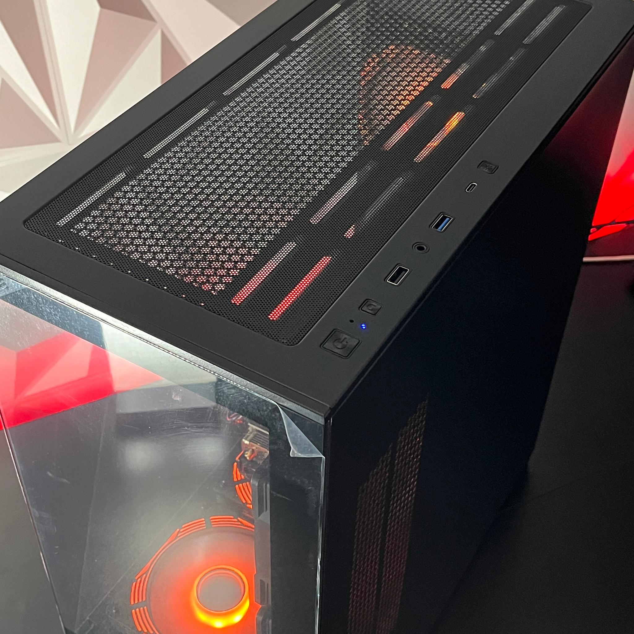 RTX 3070 XC3 8GB, Ryzen 5 5600X, 16GB 3200MHz | Black RGB Gaming Computer/PC