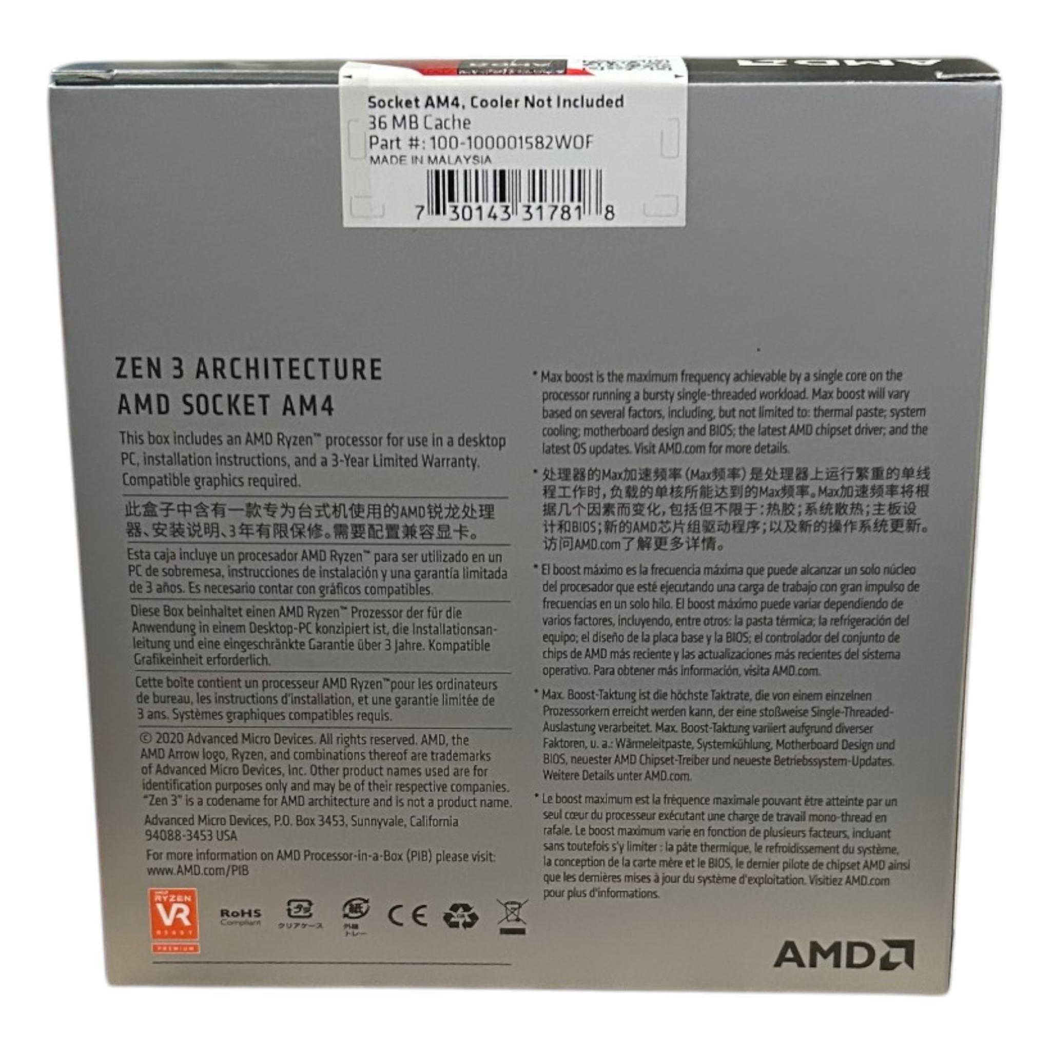 AMD Ryzen 7 5800XT (8 Core - 16 Thread)