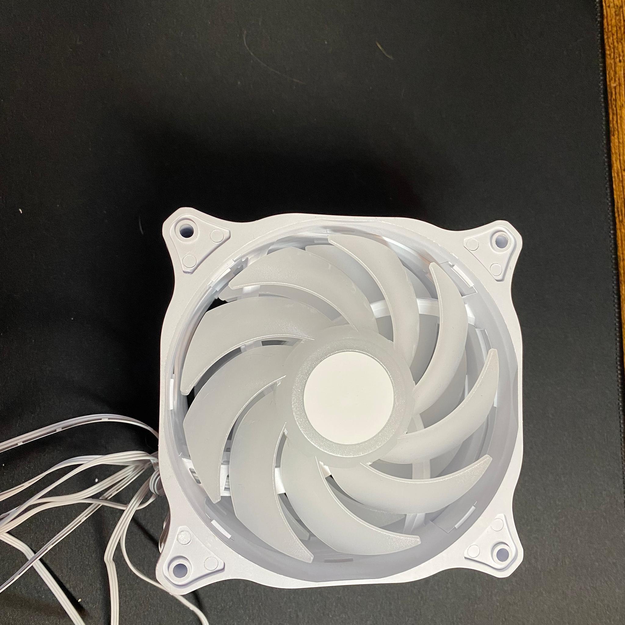 Sama White 120mm ARGB Case fans 4x