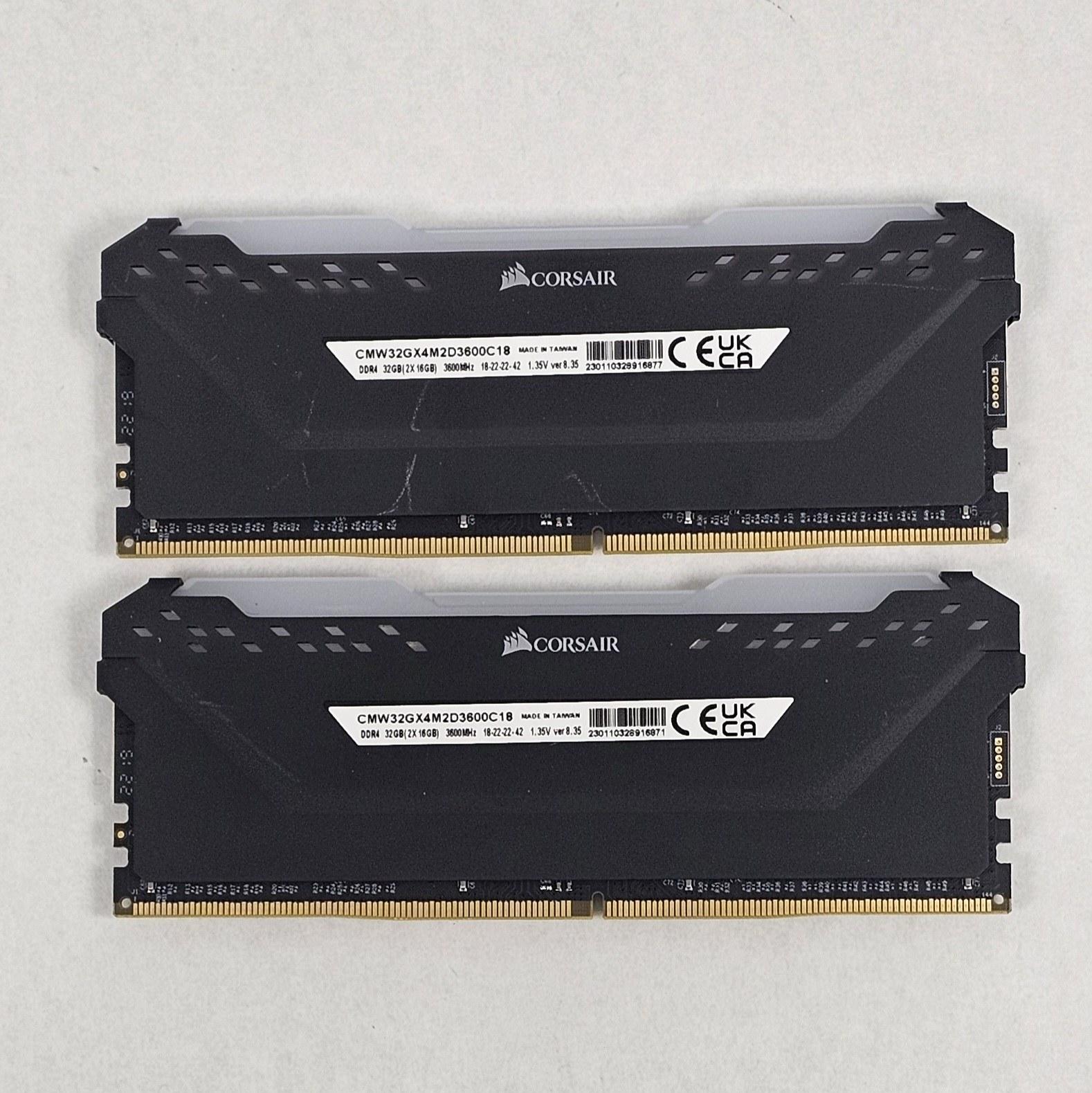 32GB DDR4 (2x16GB) CL18 3600MT/s Corsair Vengeance RGB PRO