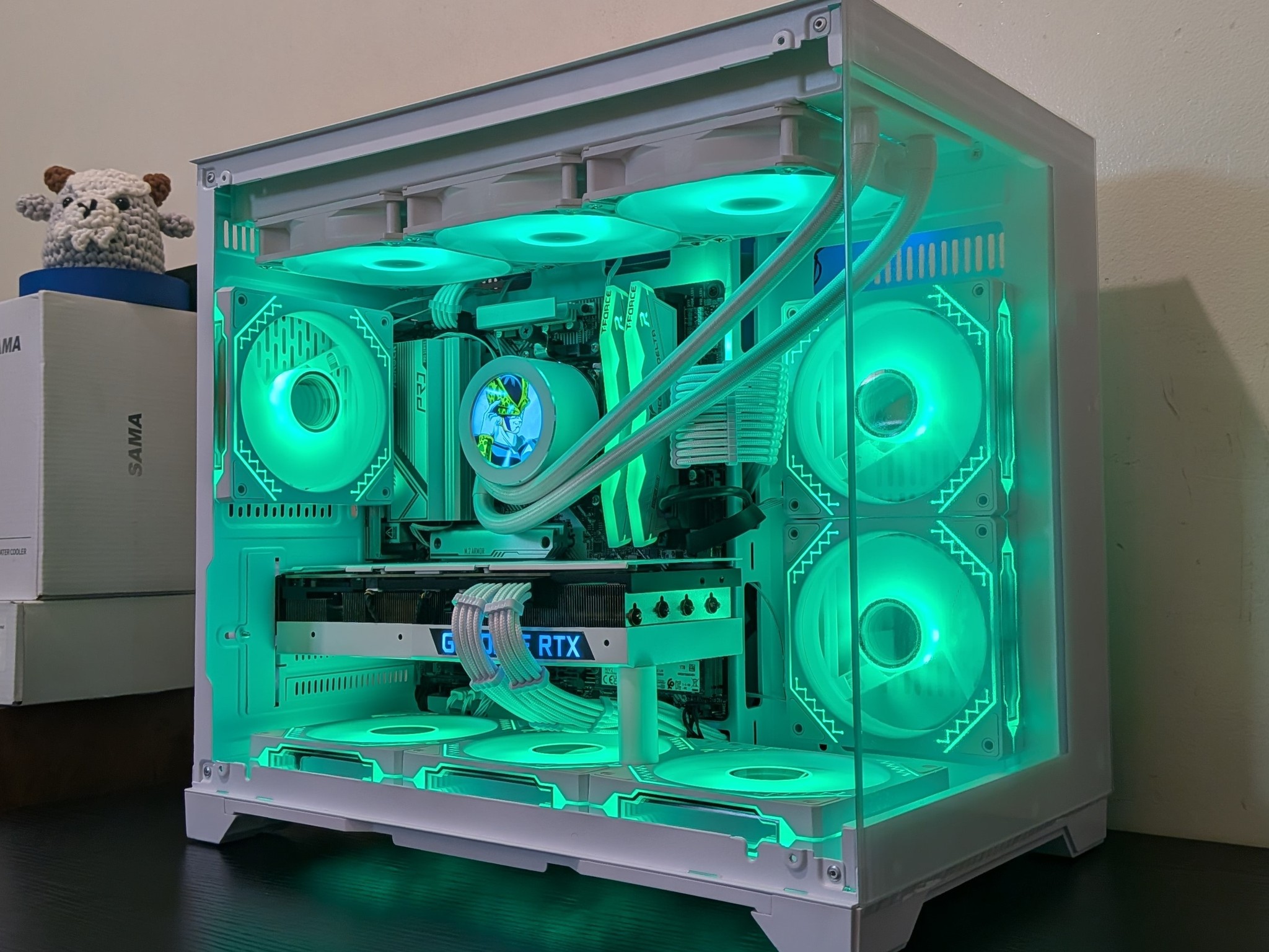 🔥🦢 White Gaming PC | RTX 3080 | Ryzen 7600X | 1TB SSD | 32GB RAM | WiFi 6 & Bluetooth 🦢🔥