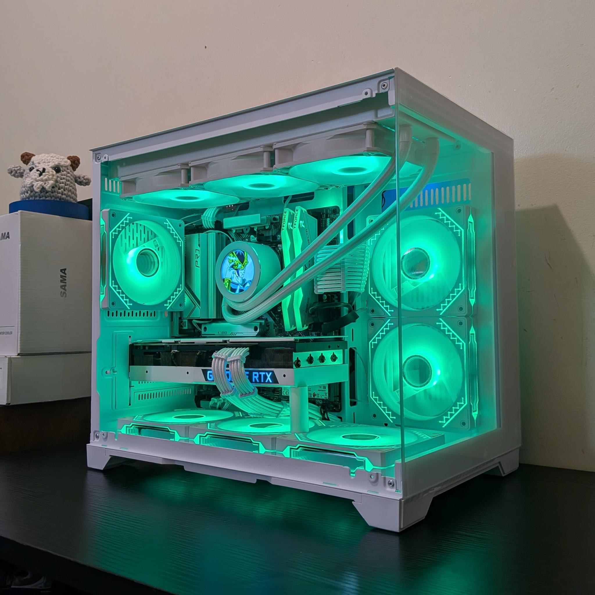 🔥🦢 White Gaming PC | RTX 3080 | Ryzen 7600X | 1TB SSD | 32GB RAM | WiFi 6 & Bluetooth 🦢🔥