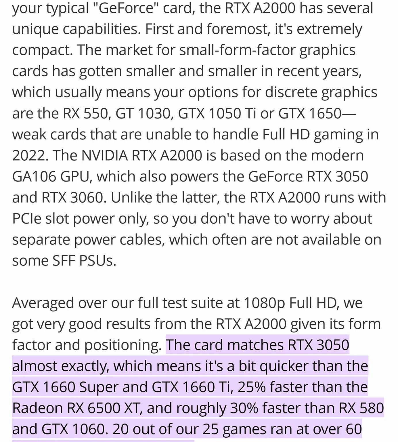 Rtx A2000 6GB