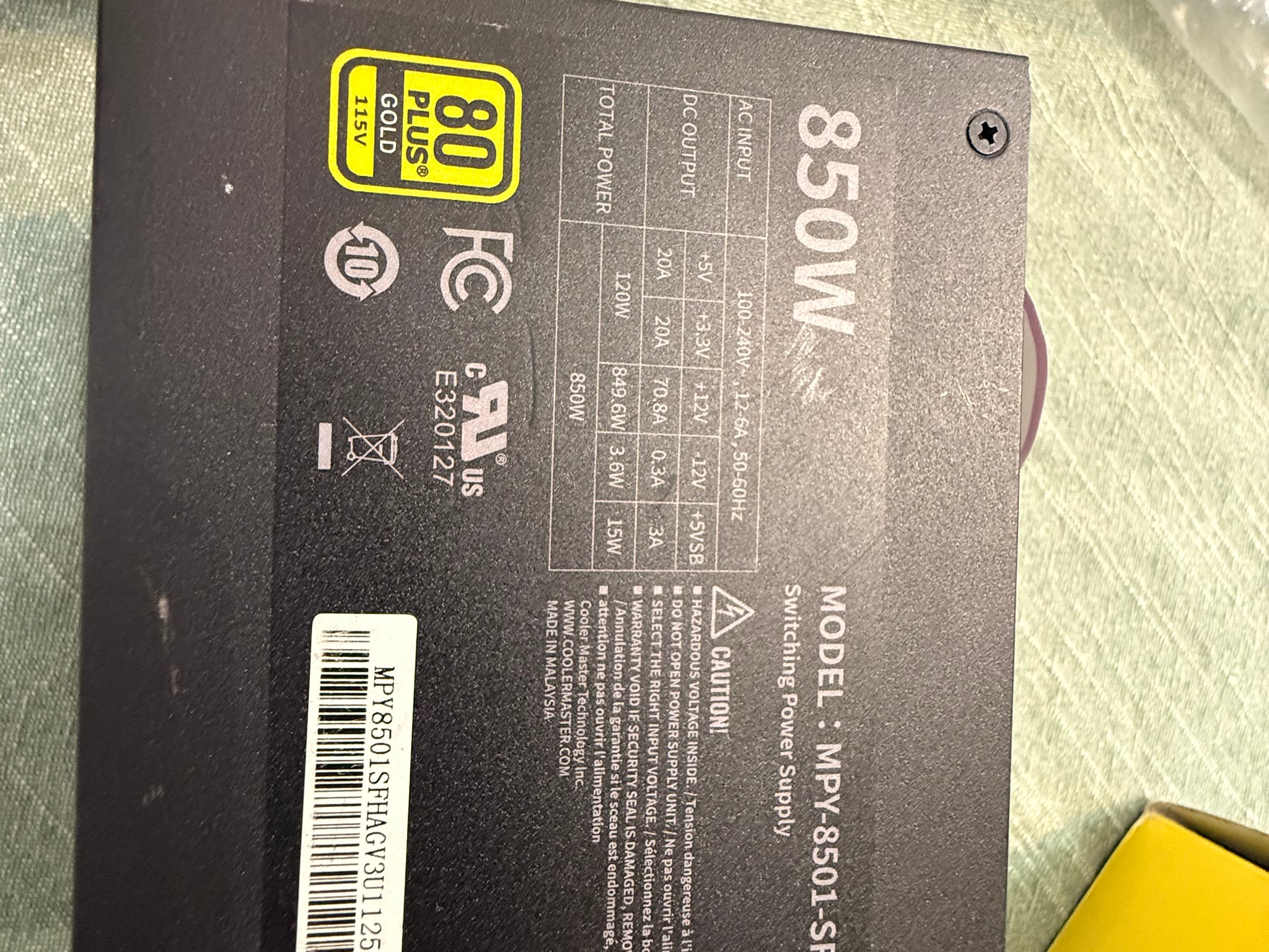 Cooler Master MWE Gold 850 - V2 SFX / ITX w/ bracket