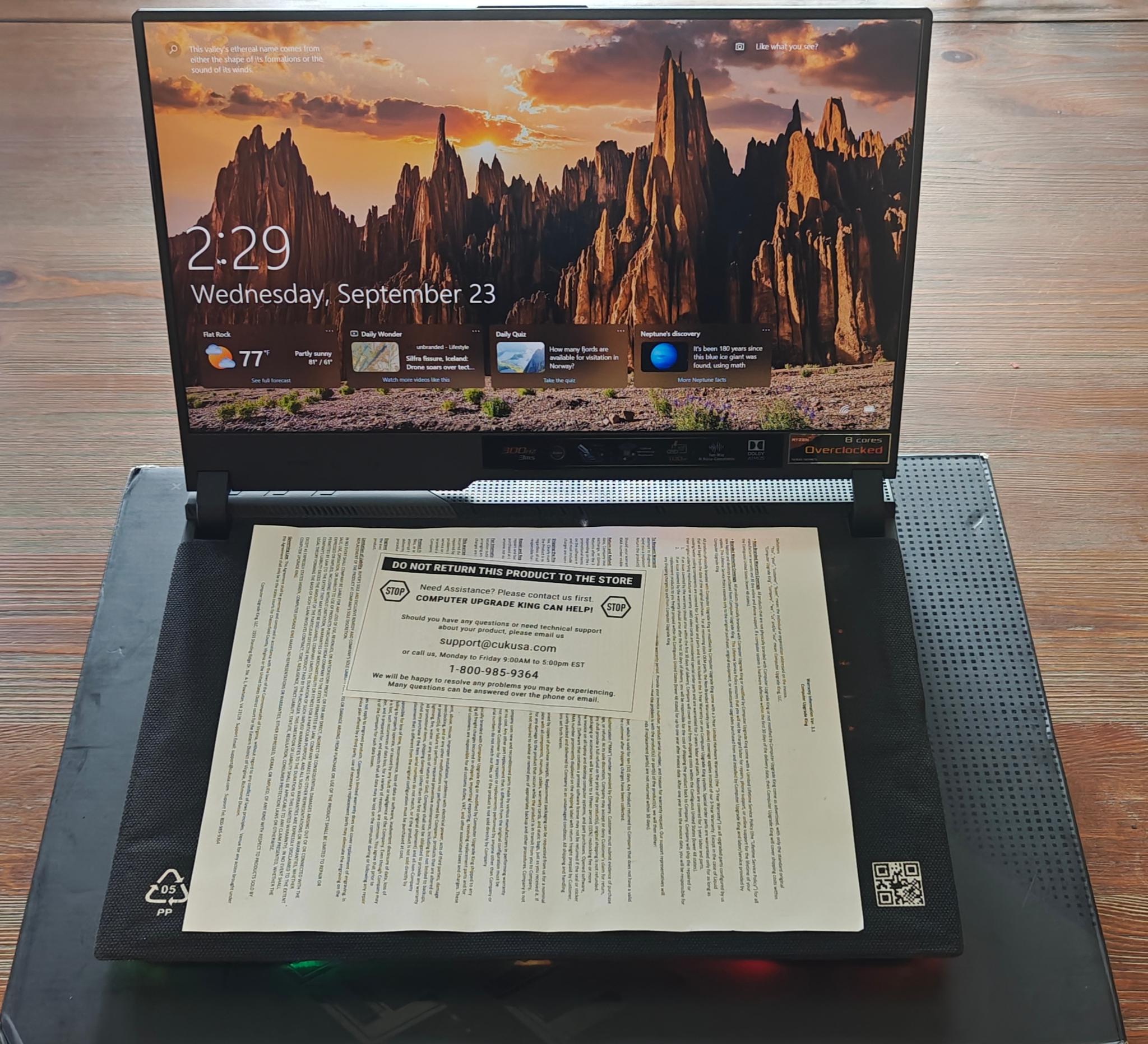 ASUS ROG STRIX Gaming Laptop 3080 2tb SSD 64gb Mem