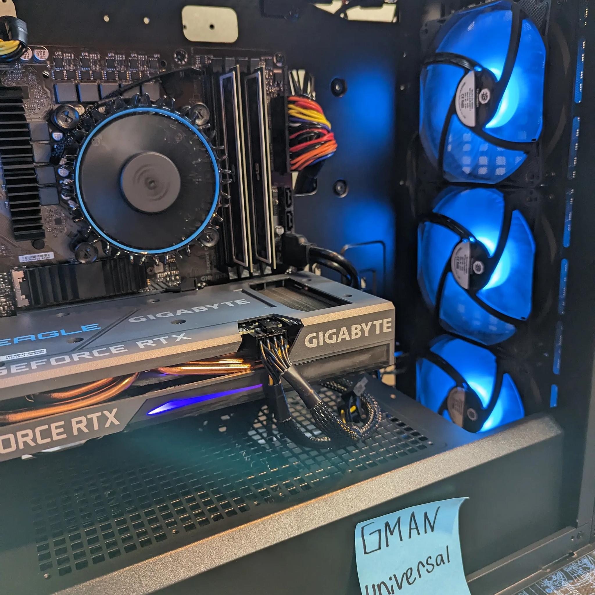 | Intel i3-13100 |RTX 3060 Gigabyte Eagle| 16GB DDR4 3200MHz|