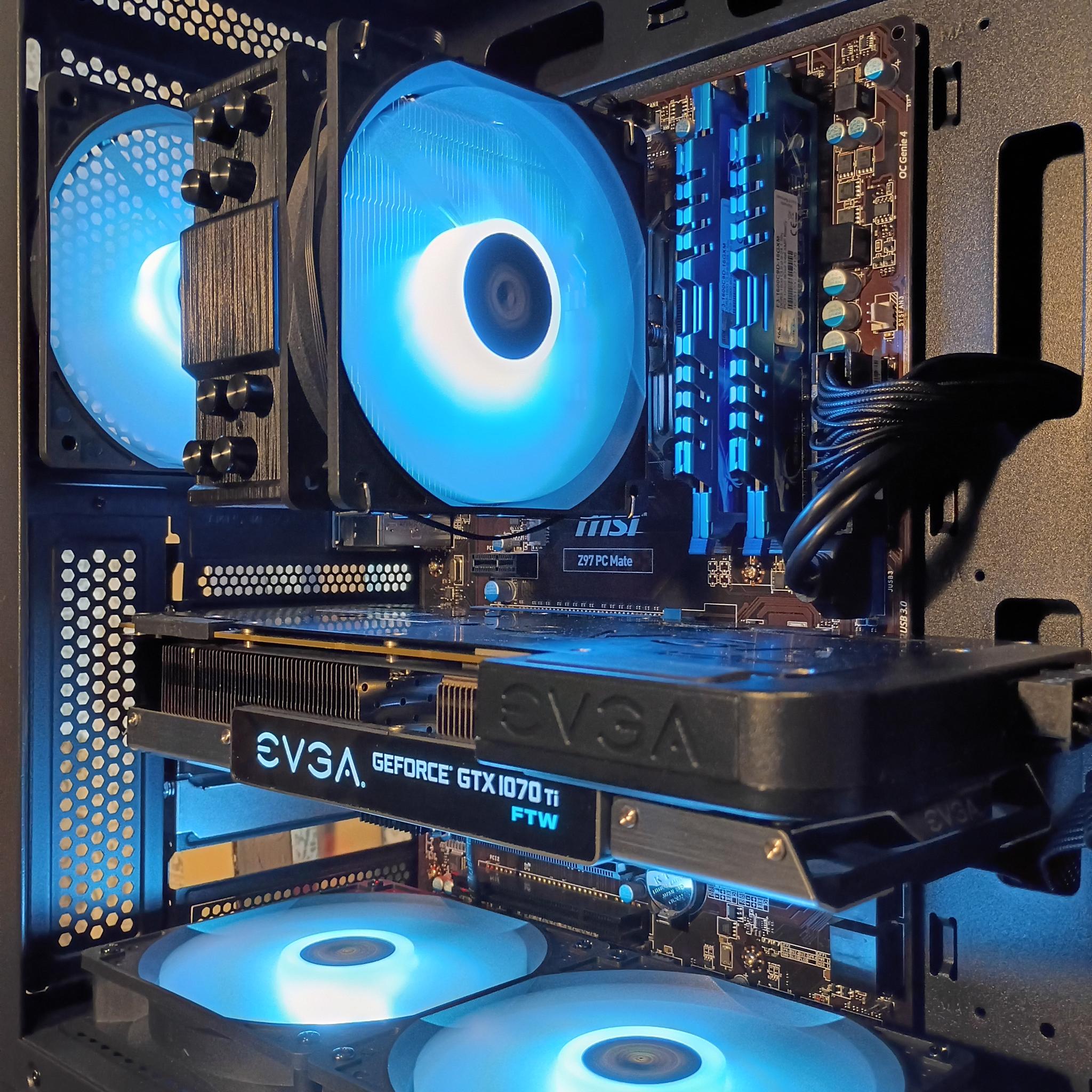 ⚡️ Nvidia 1080p Intel 4.0GHz Gaming PC – EVGA GTX 1070 Ti | G.SKILL 16GB RAM | ARGB | FAST BOOT ⚡️