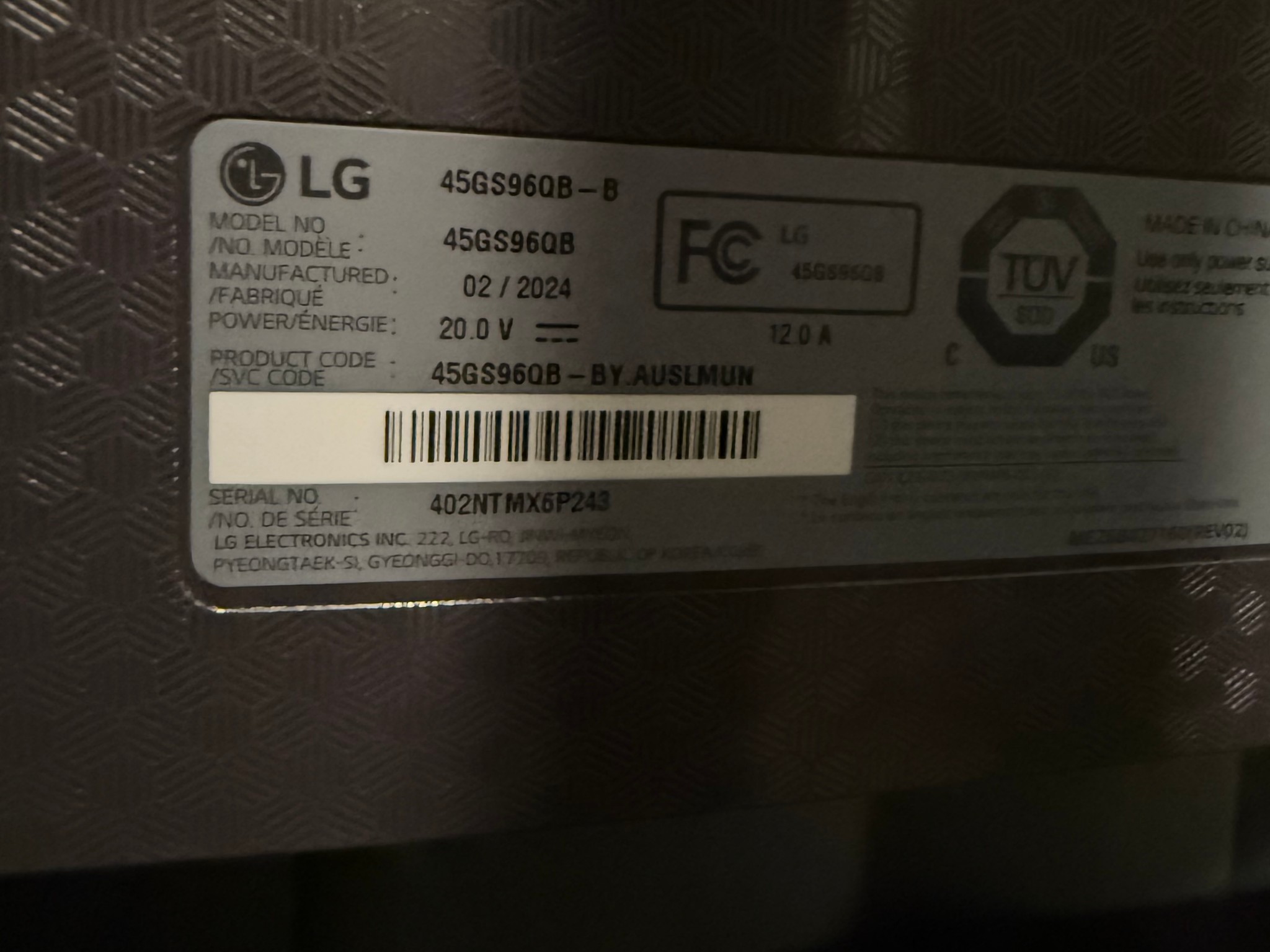 LG 45” UltraGear OLED 1440p 240Hz