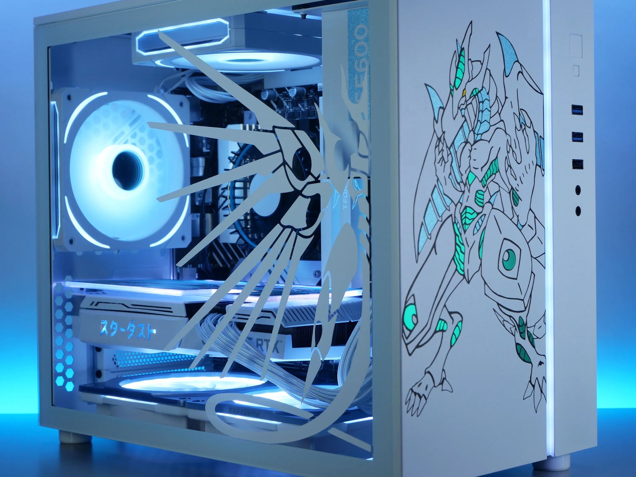 Stardust🐉| RTX 3060, i3 12100f, 1tb nvme Yu-Gi-Oh theme pc build