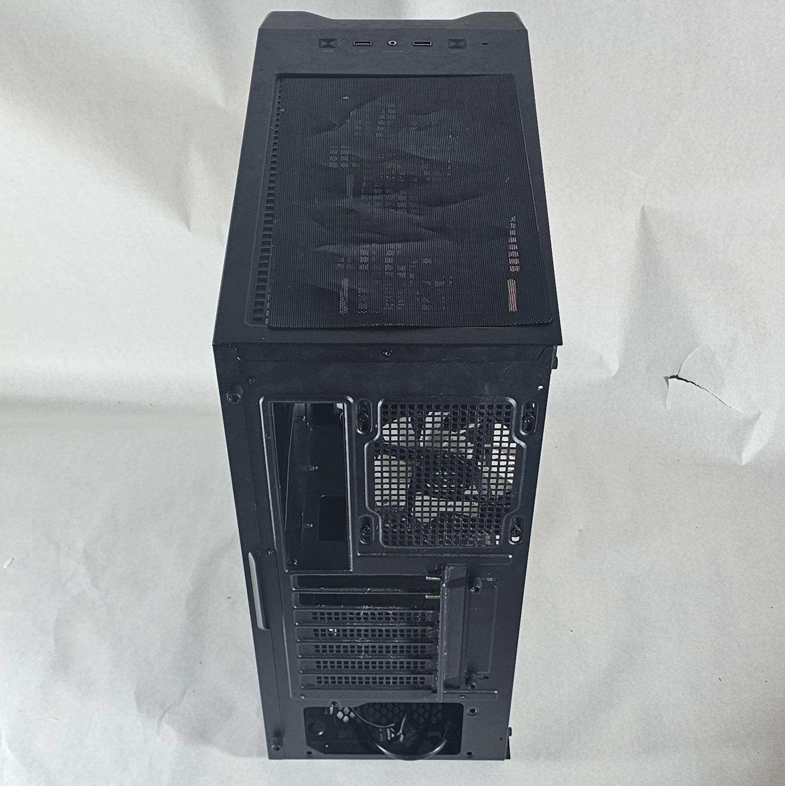 Black DeepCool PC Case with Tempered Glass w/ 3 Fans