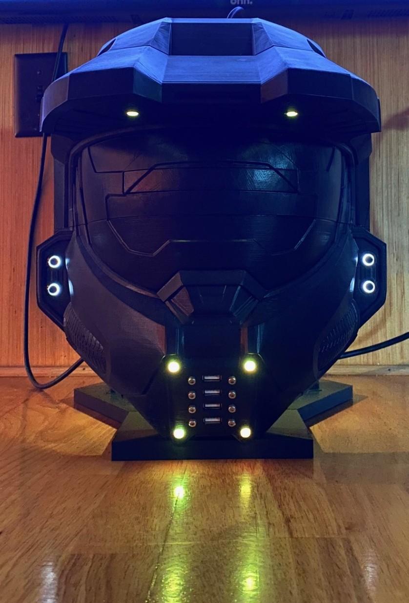 Custom Prototype Master Chief helmet RGH3 Xbox 360