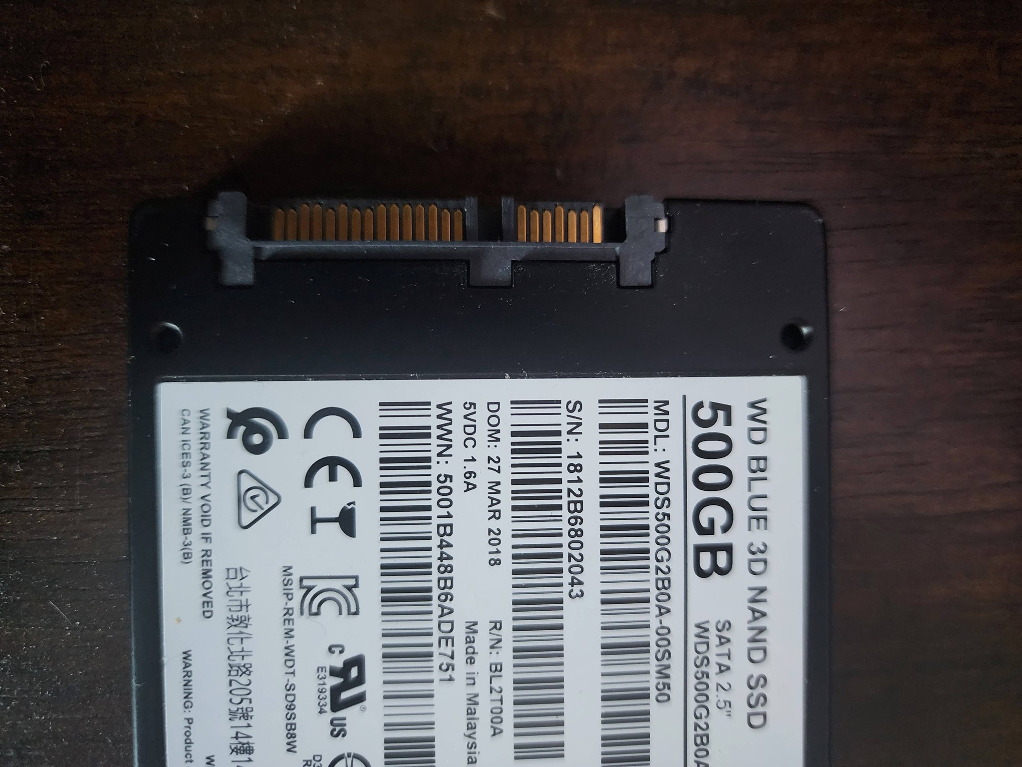 Western Digital WD Blue 500GB SSD