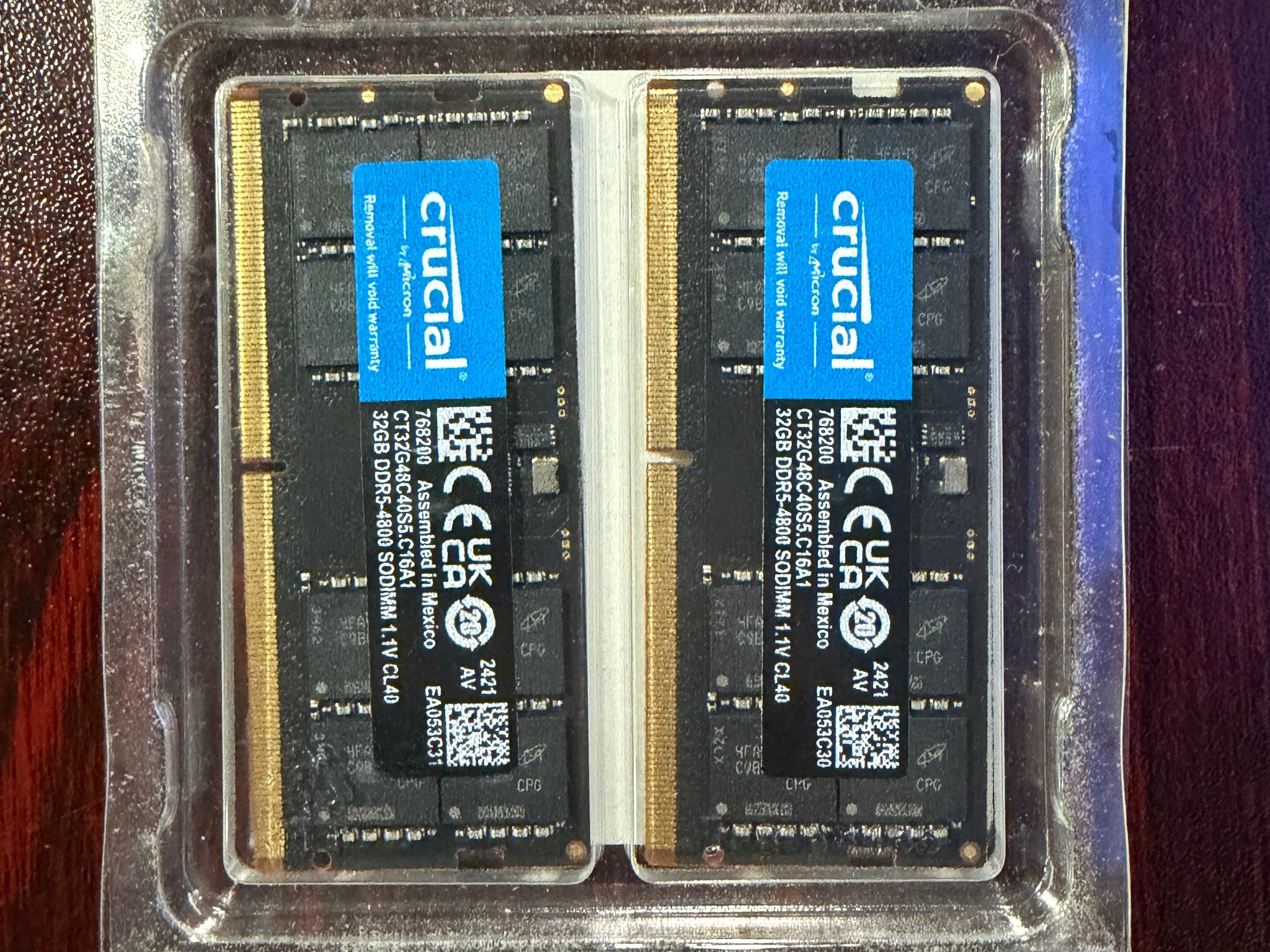 Crucial 64gb ddr54800 Sodimm