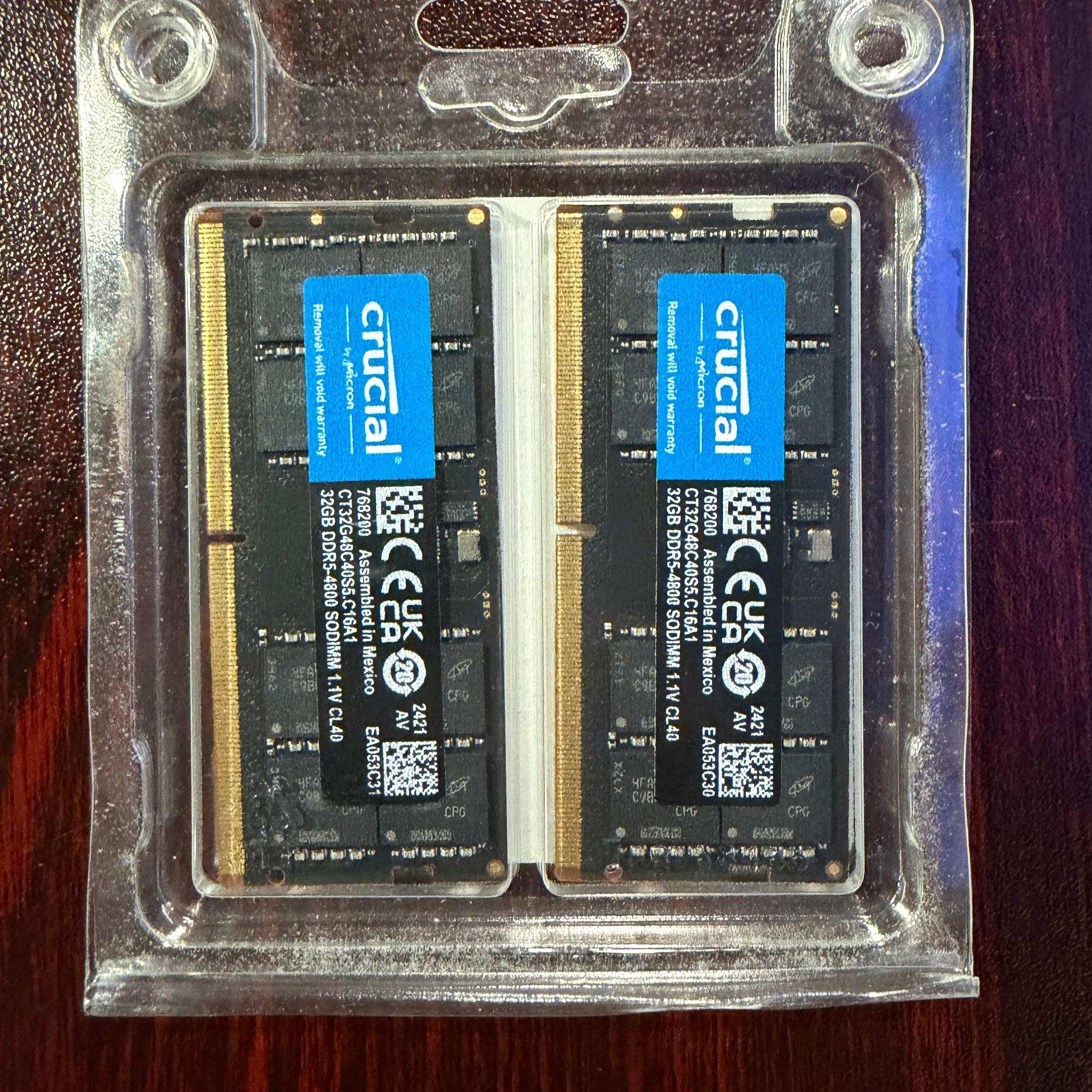 Crucial 64gb ddr54800 Sodimm
