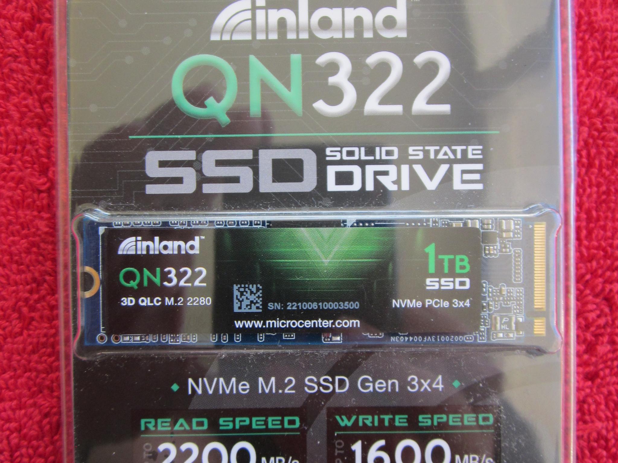 New Sealed Inland QN322 M.2 NVME 1TB SSD