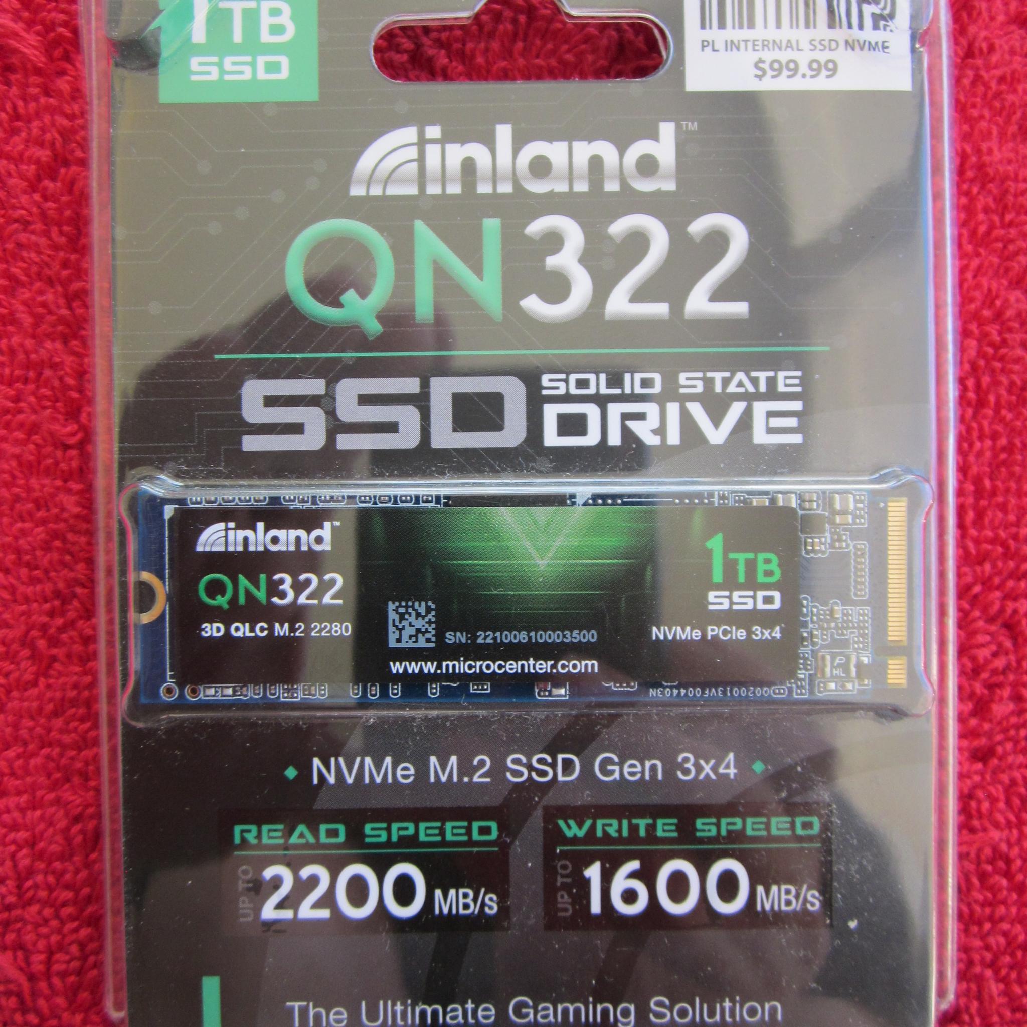 New Sealed Inland QN322 M.2 NVME 1TB SSD