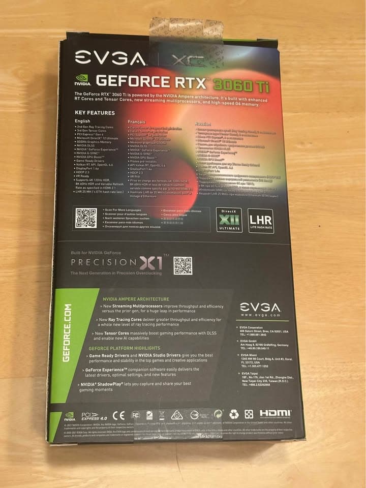 EVGA GeForce RTX 3060 Ti XC GAMING 8GB