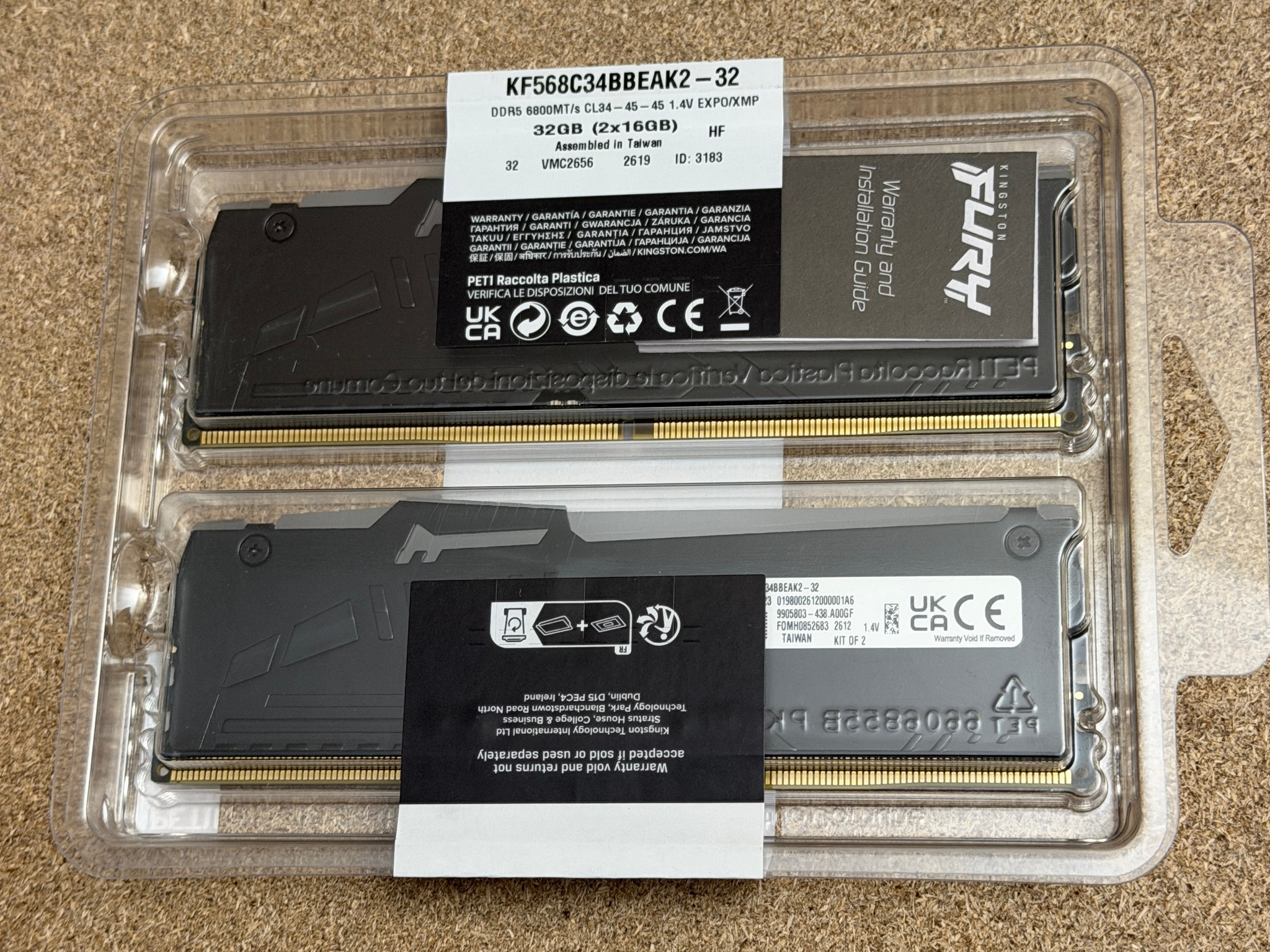 DDR5 RAM 32GB - Kingston Fury Beast