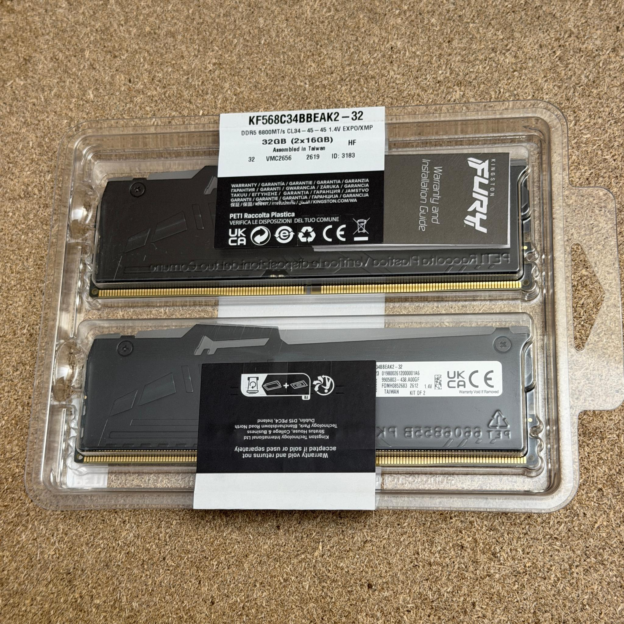DDR5 RAM 32GB - Kingston Fury Beast