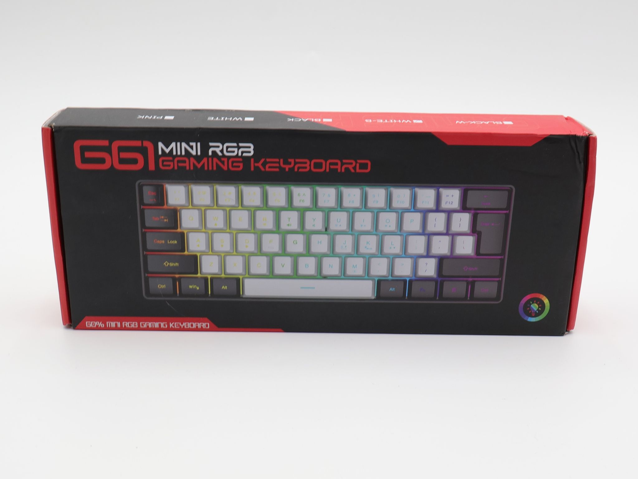 G0TBAT G61 60% Mini RGB Gaming Keyboard 61 Keys Wired USB-C Compact - Brand New
