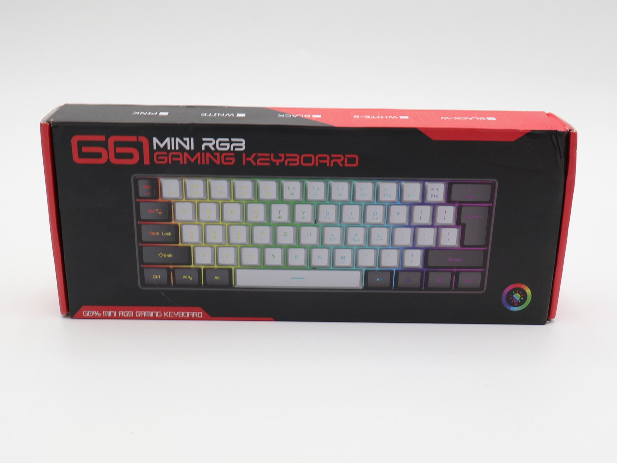 G0TBAT G61 60% Mini RGB Gaming Keyboard 61 Keys Wired USB-C Compact - Brand New