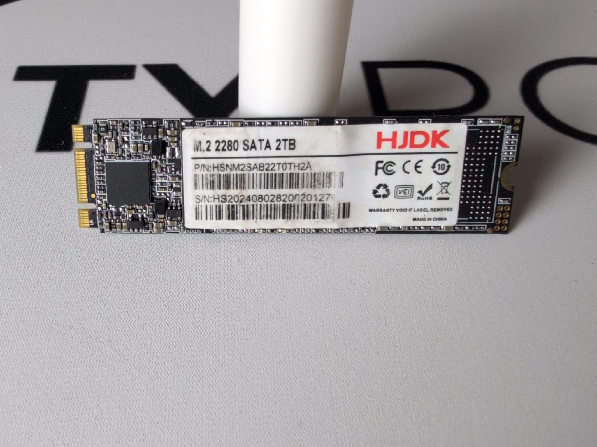 2TB SATA M.2 SSD (100% Health)