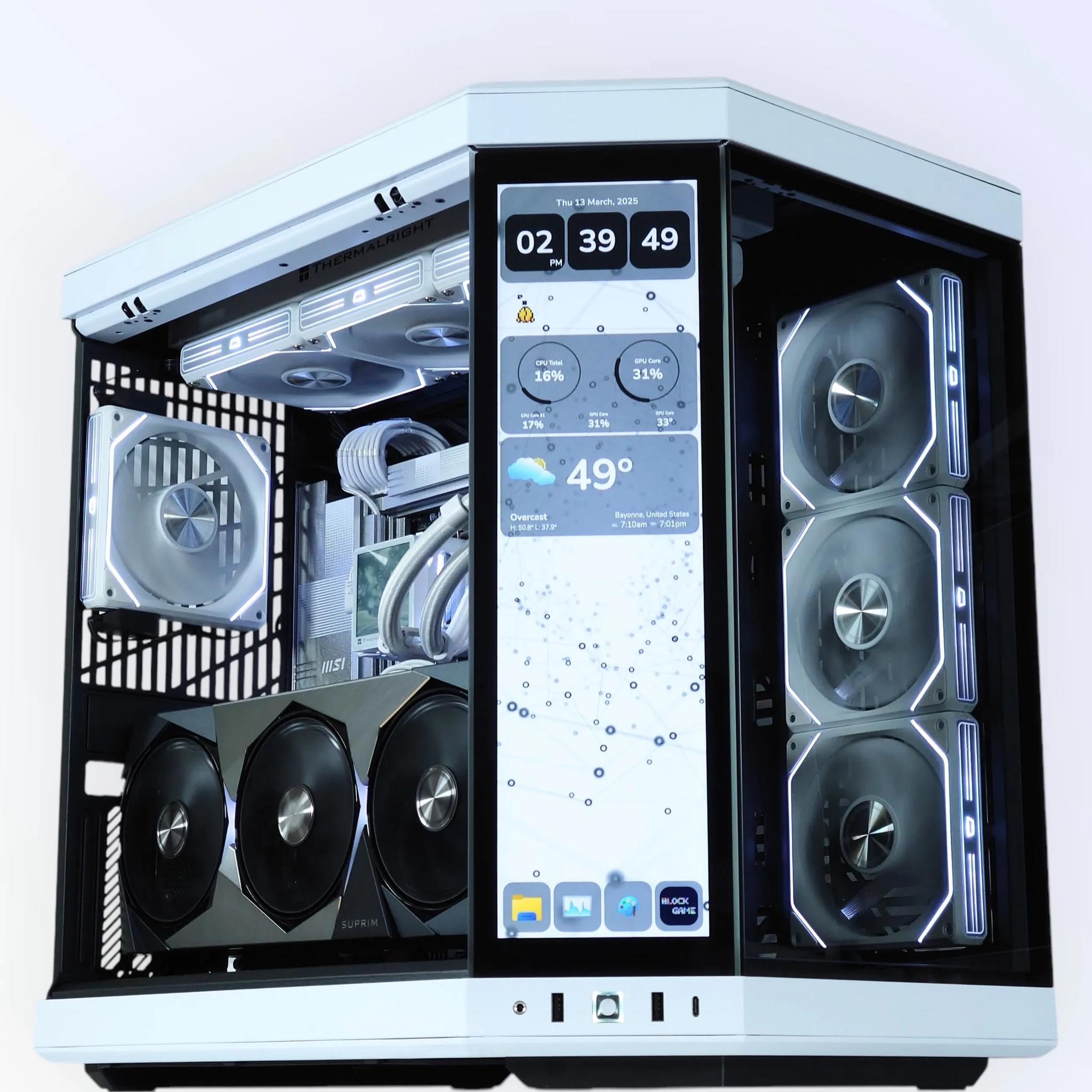 🤩🤍🖤Dream Gaming PC🏆Nvidia RTX 5080 16GB🏆 AMD Ryzen 7 9800X3D 3D V-Cache🏆 64GB DDR5🏆 4TB