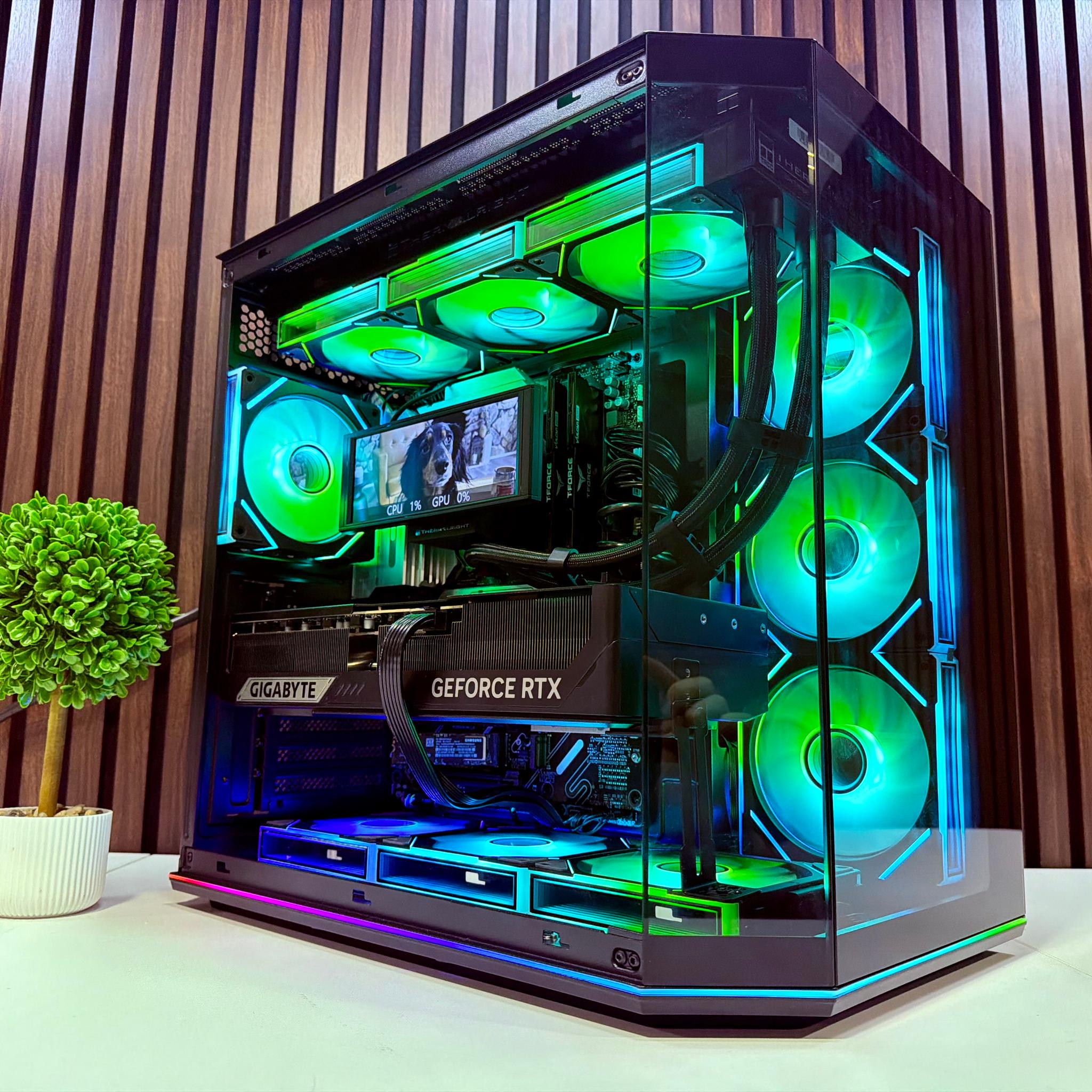 RTX 5090 | Ryzen 9950X3D | 64GB DDR5 | 4TB M.2 | 1200 Watt Gold PSU | LCD AIO