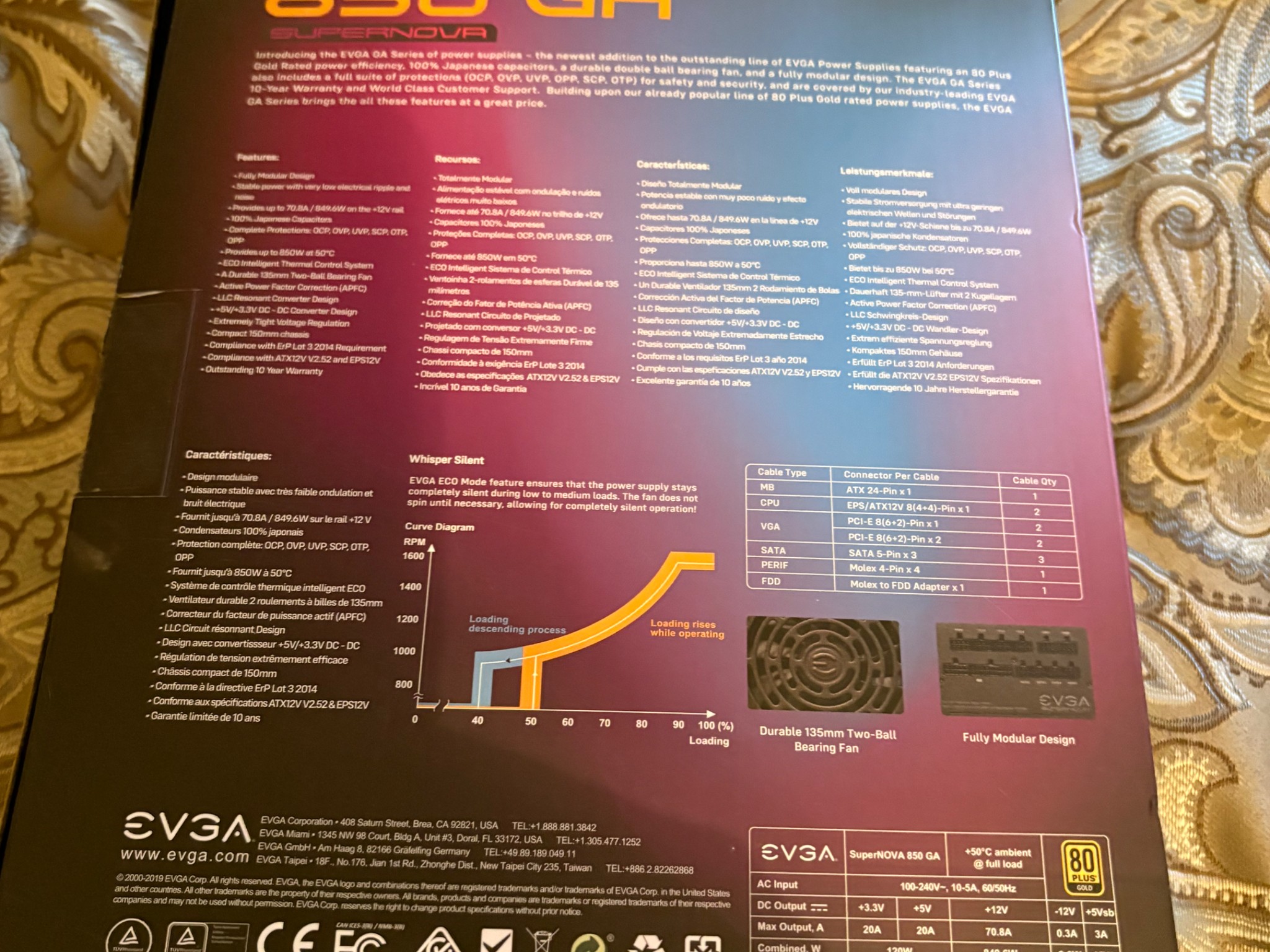 EVGA supernova 850w Gold