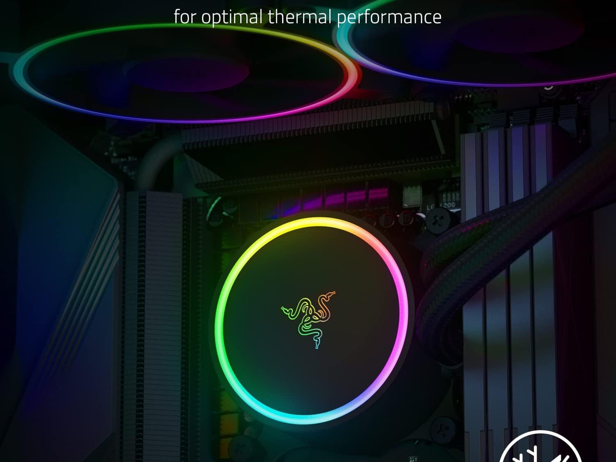 Razer Hanbo Chroma RGB AIO-  Intel LGA 115X Series, 2011, 1200, 1700, AM5 Compatible - 360MM