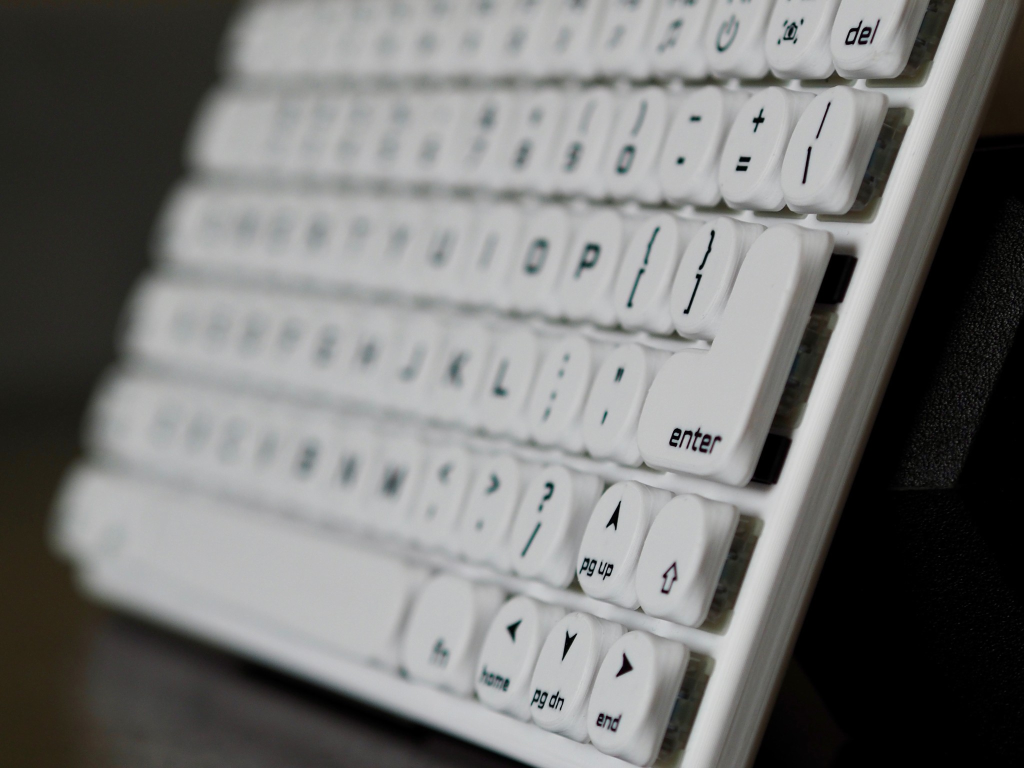 Low Profile 74-key Mechanical Keyboard • Hot Swappable, Hand Assembled, Gaming, Travel, USB-C