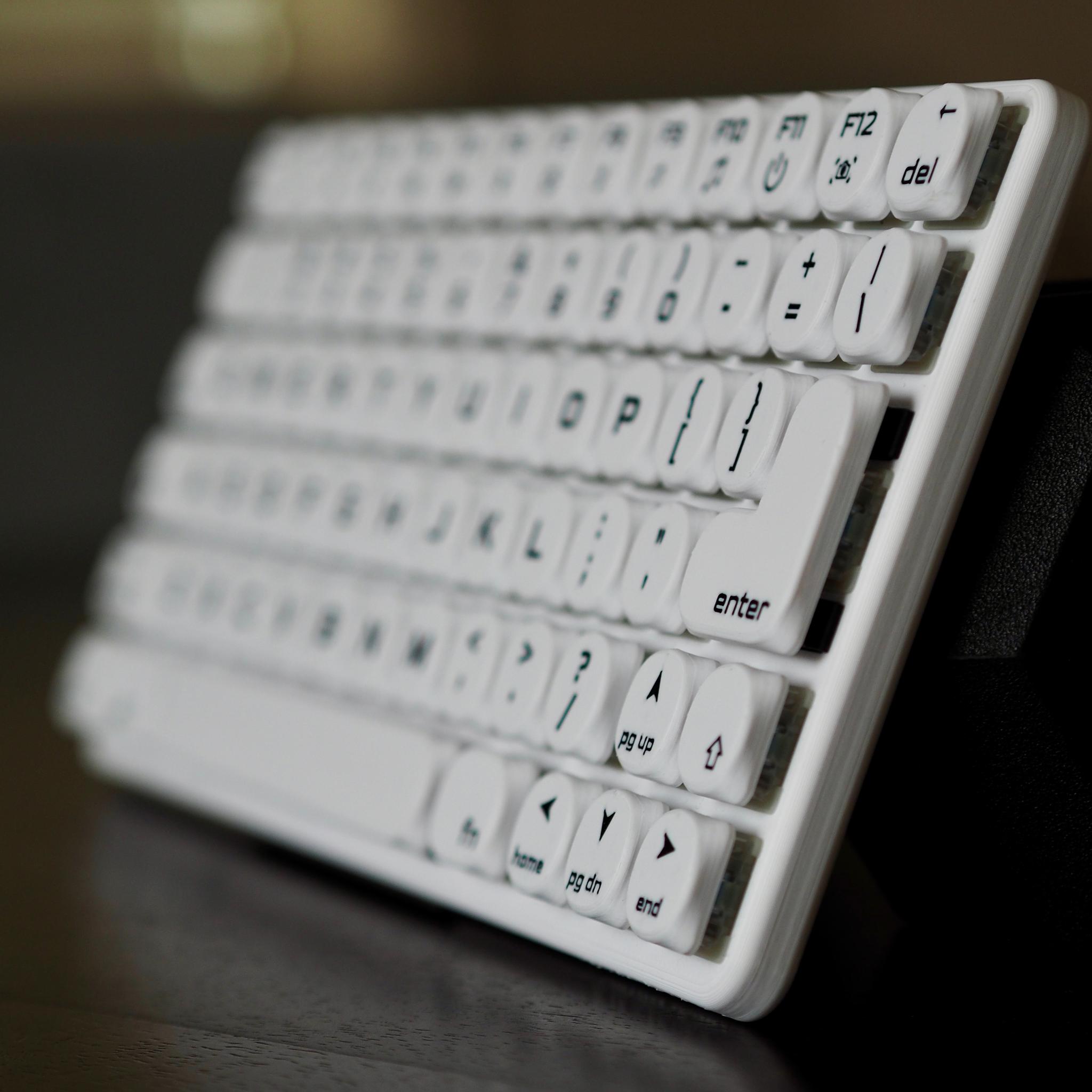 Low Profile 74-key Wired Mechanical Keyboard • Hot Swappable, Hand Assembled, Gaming, Travel, USB-C