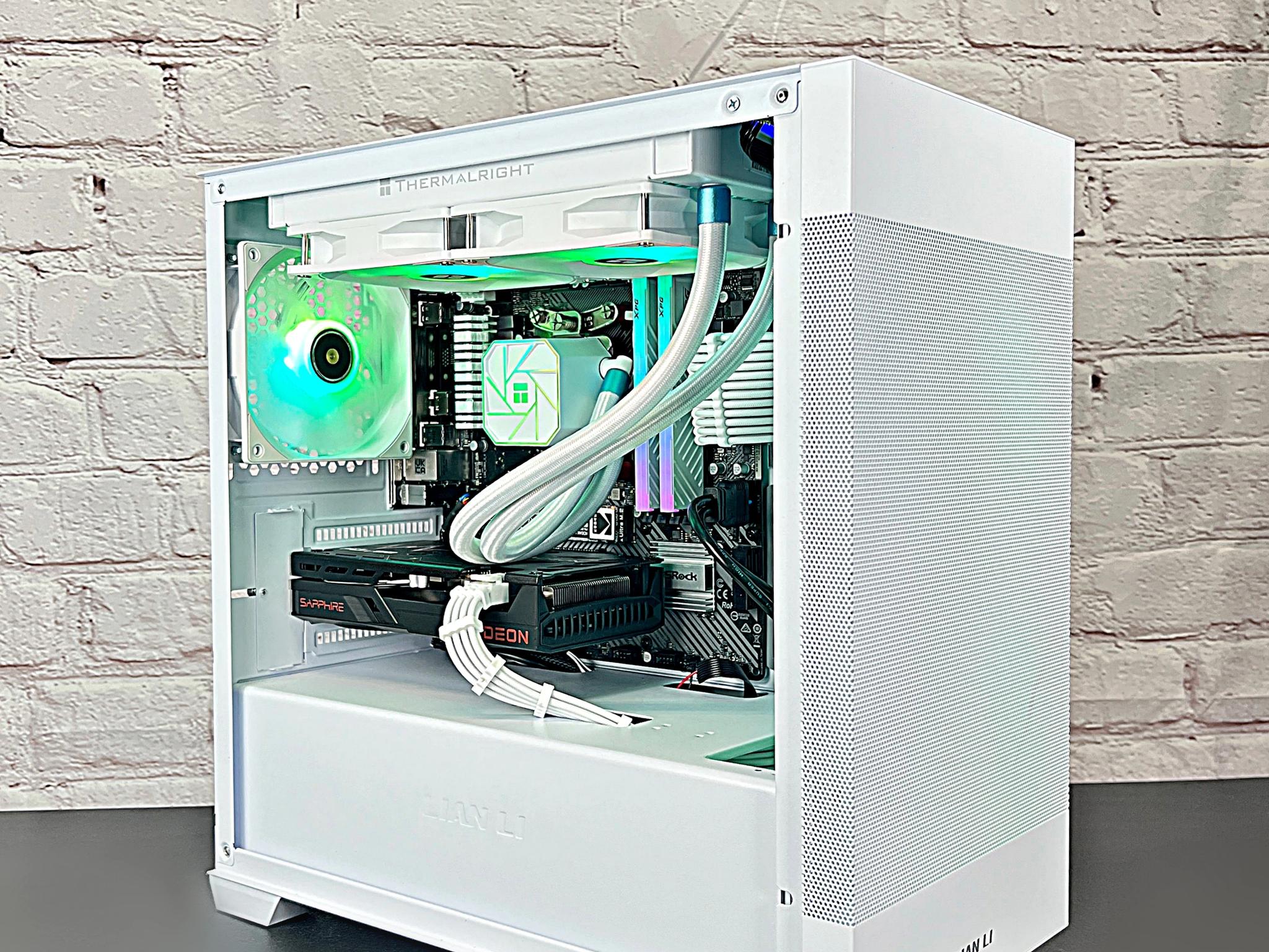 Liquid Cooled Sapphire Pulse RX 6600 Ryzen 5 3600 16GB RAM 1TB M.2 Win 11 Gaming PC