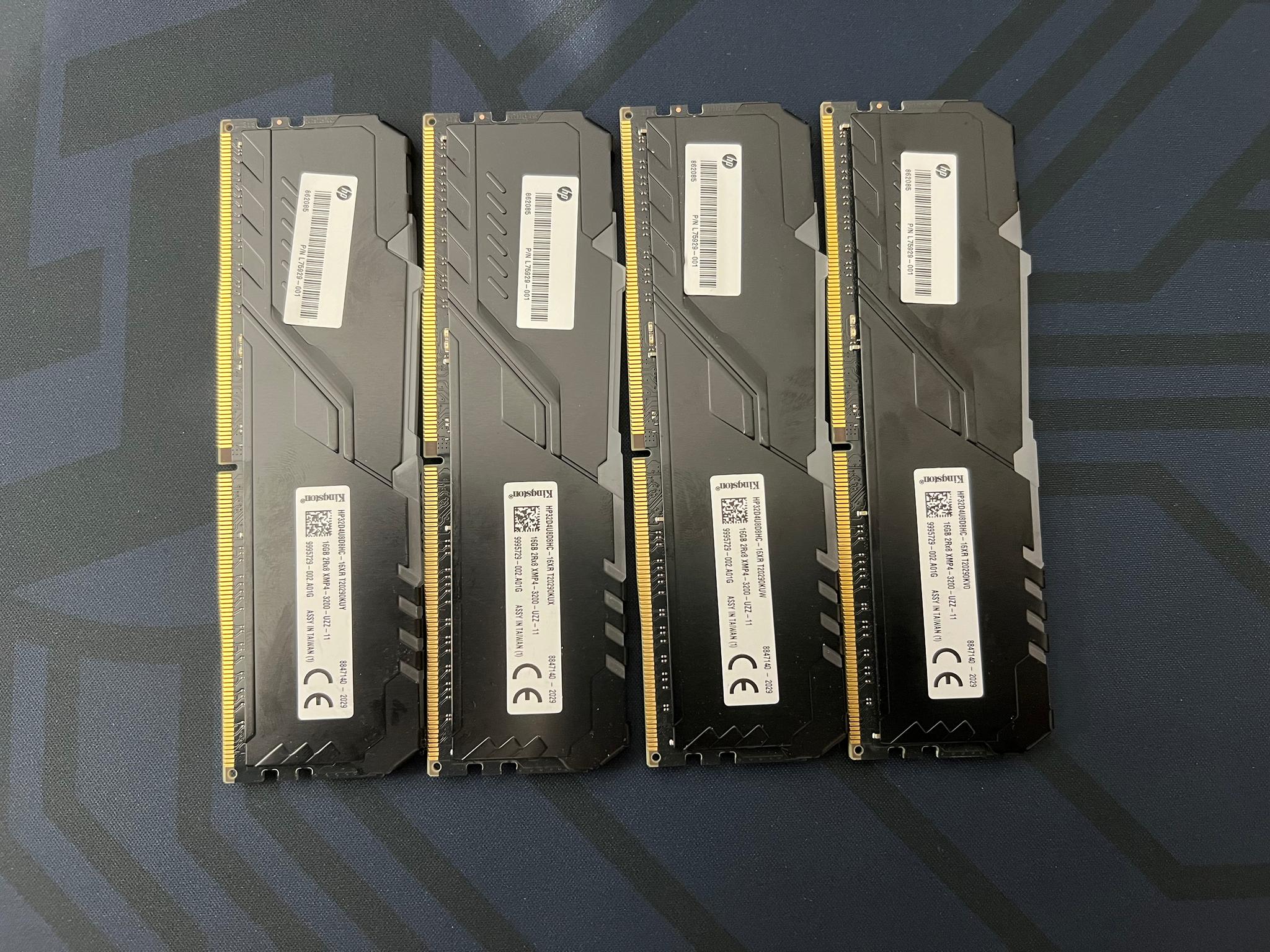 32GB DDR4 3200 MHz Hyper X Fury [4x8]