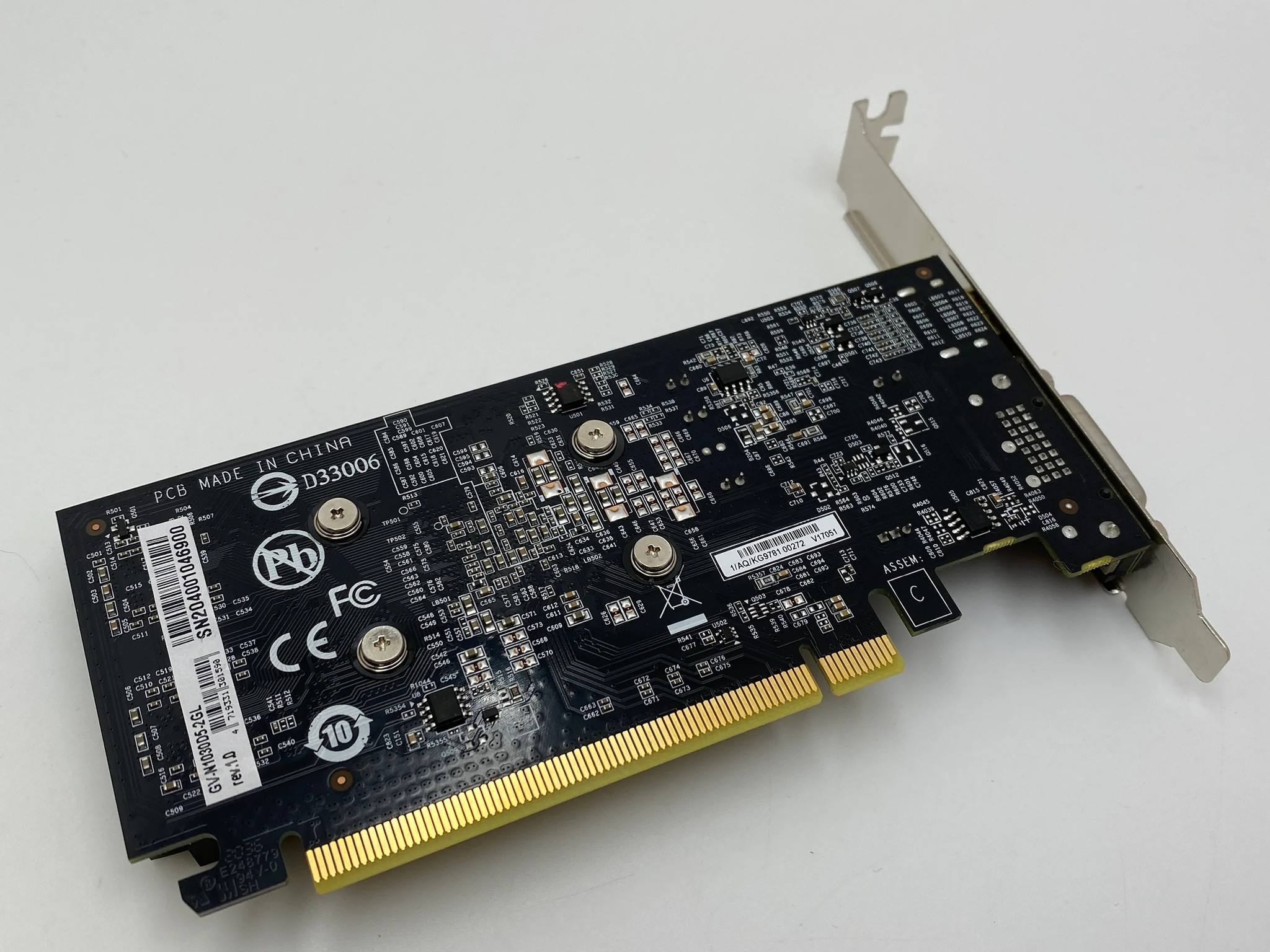 GIGABYTE GeForce GT 1030 2GB GDDR5 PCIE Graphics Card