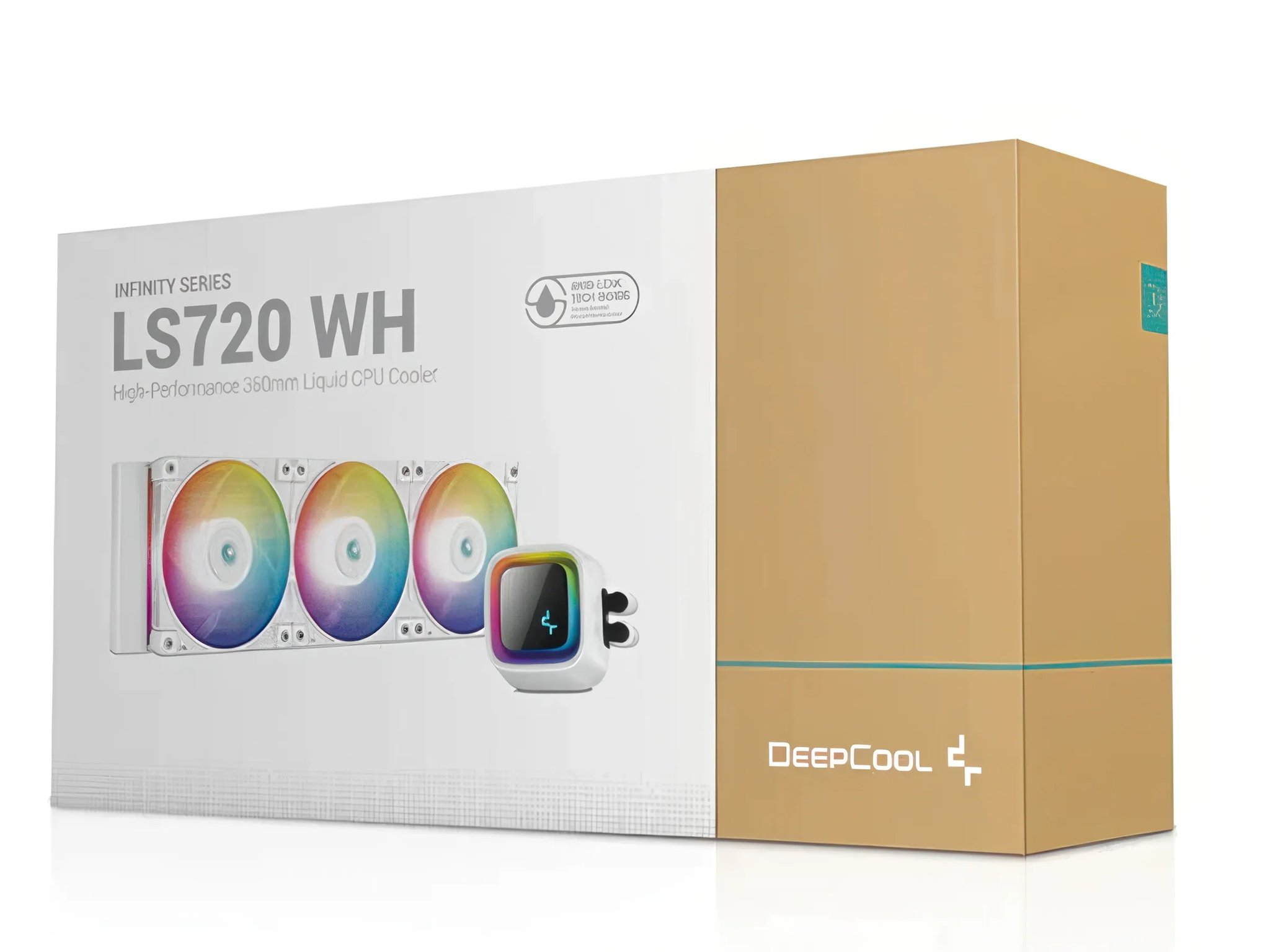 BRAND NEW DeepCool LS720 Fan LS720 Premium Liquid CPU Cooler White