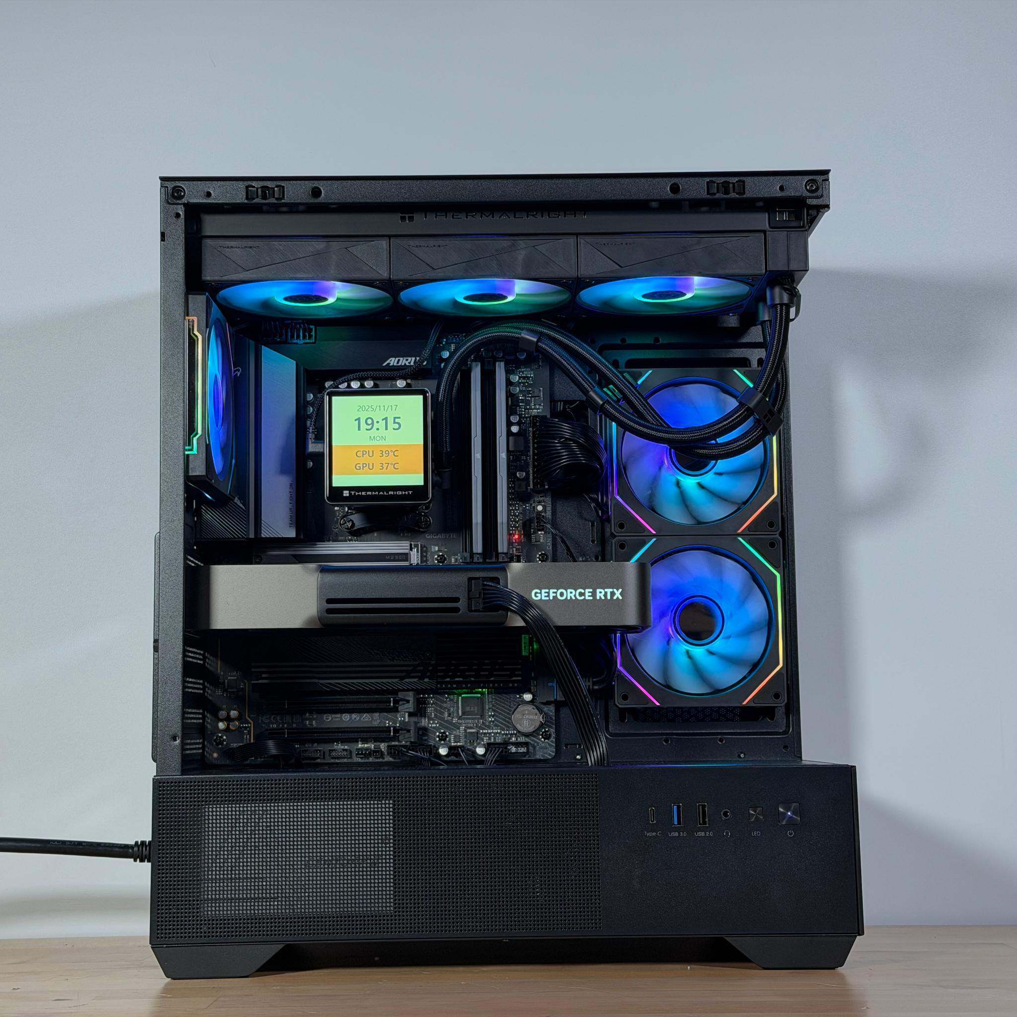 RTX 5090 Ryzen 7 9800x3d Gaming PC 4TB SSD 96GB DDR5